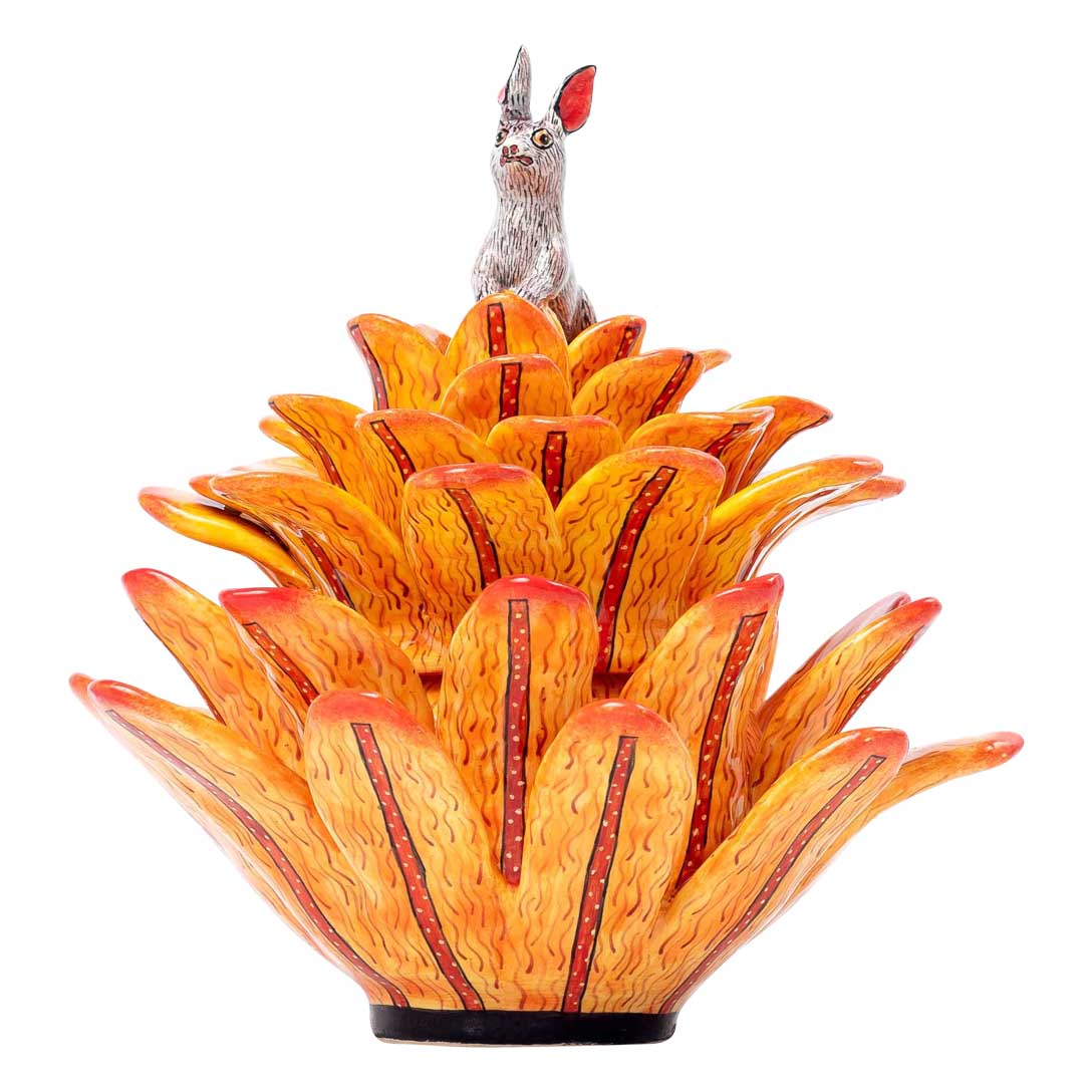 Succulent & rabbit jewelry box