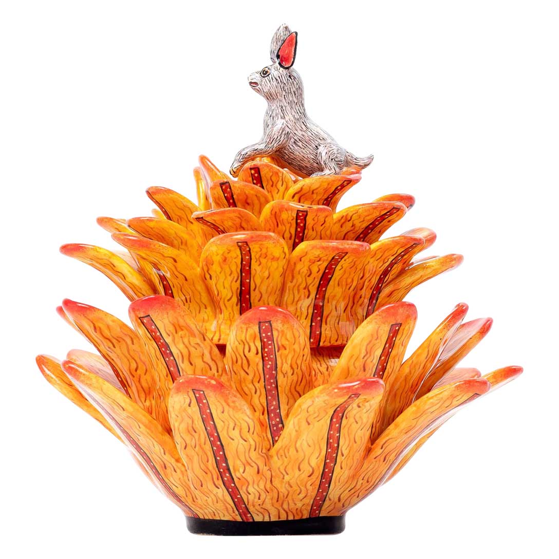 Succulent & rabbit jewelry box