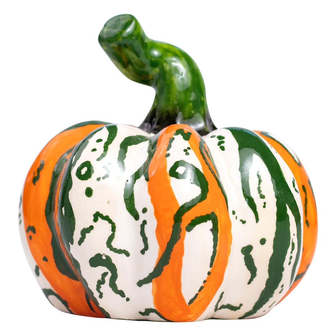 Autumn harvest pumpkin sculpture