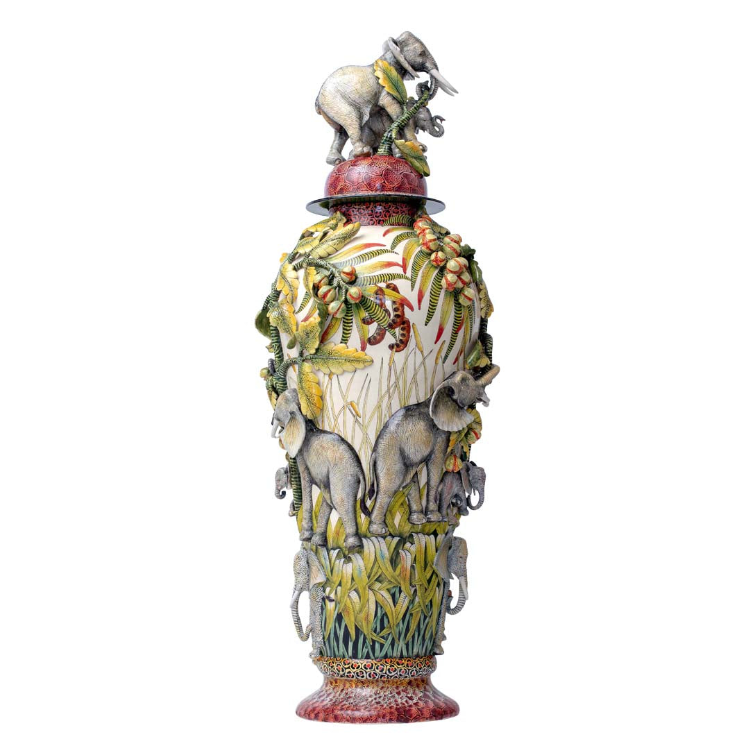 Elephant urn
