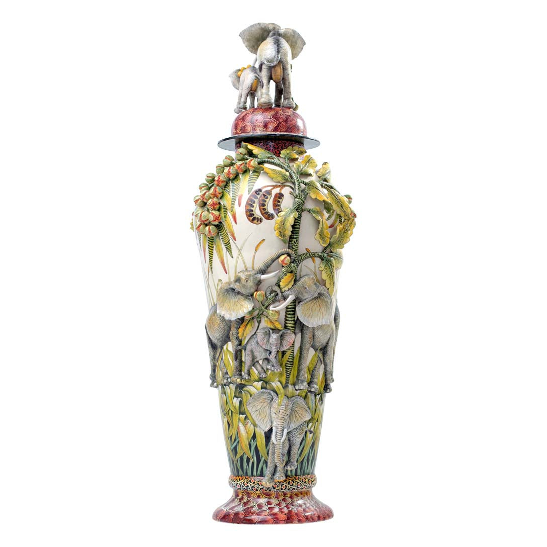 Elephant urn