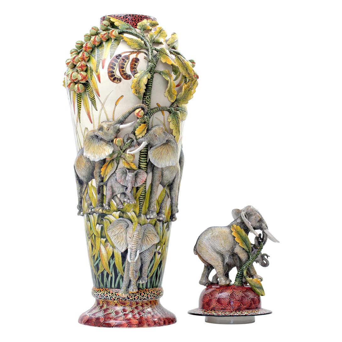 Elephant urn