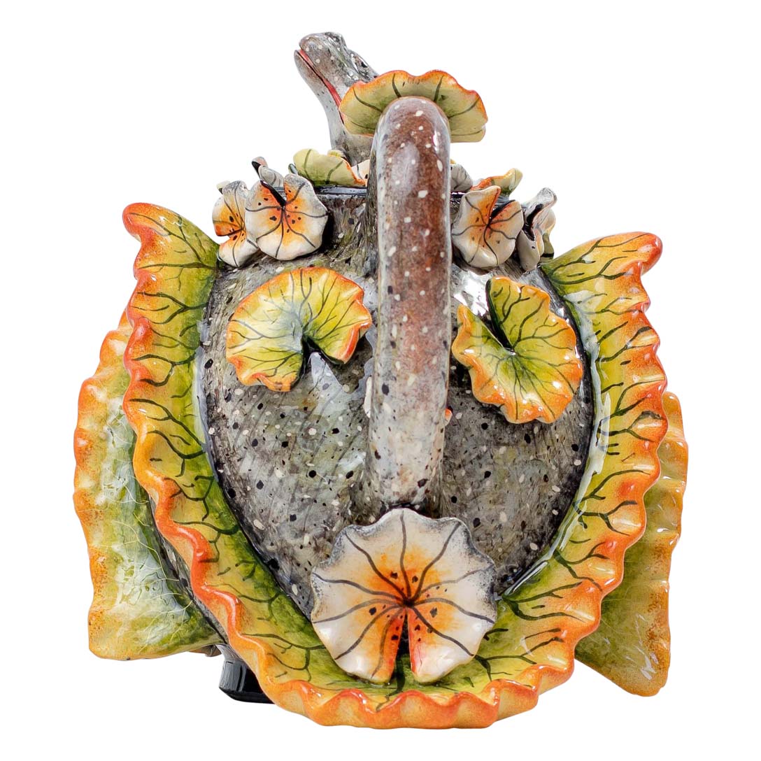 Hippo & water lily teapot