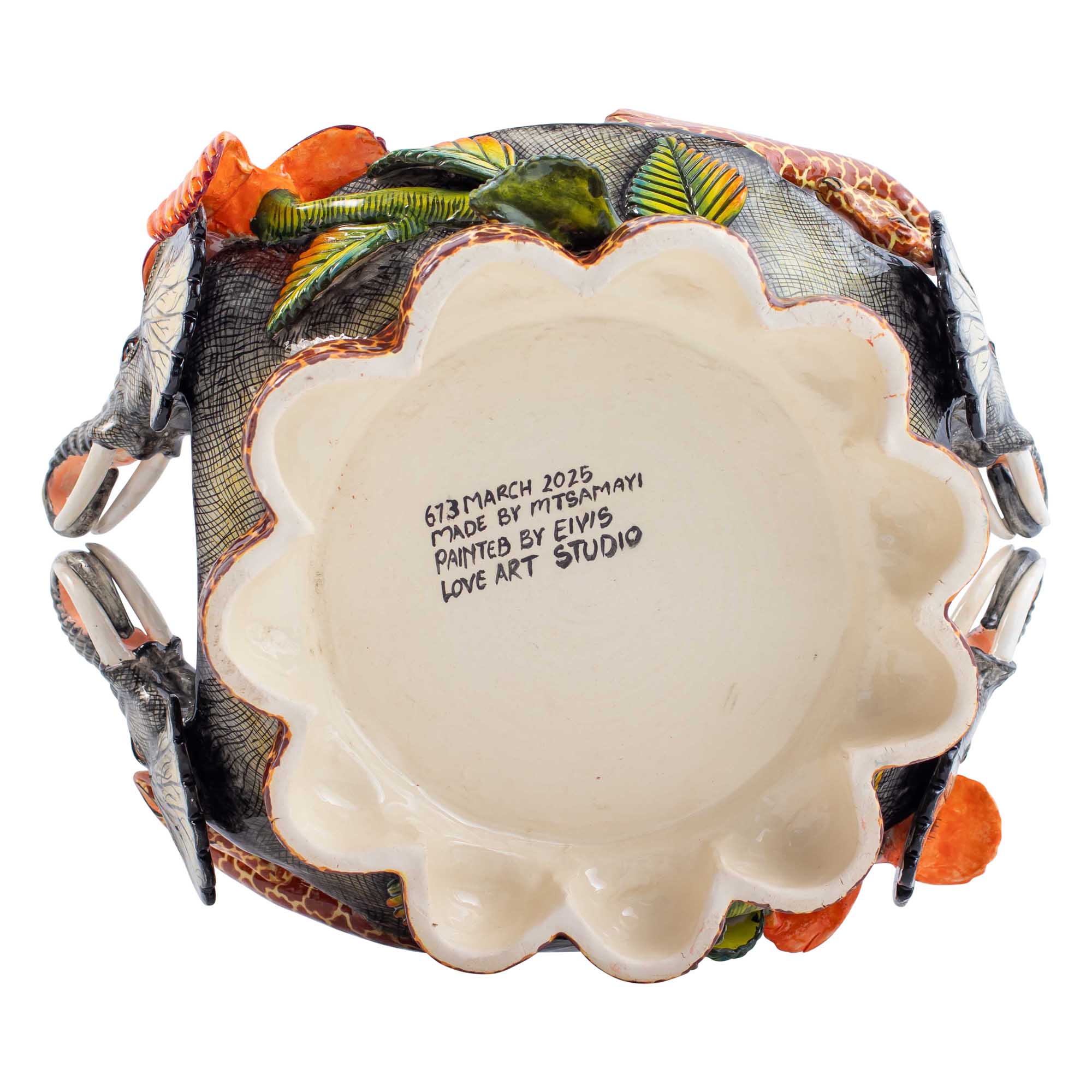 Elephant & giraffe bowl