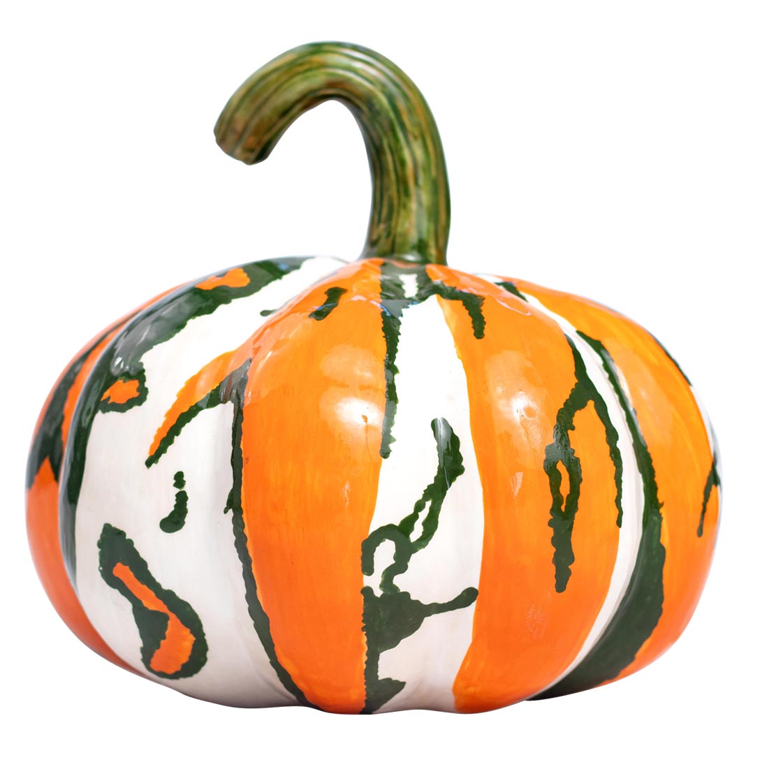 Autumn harvest pumpkin sculpture