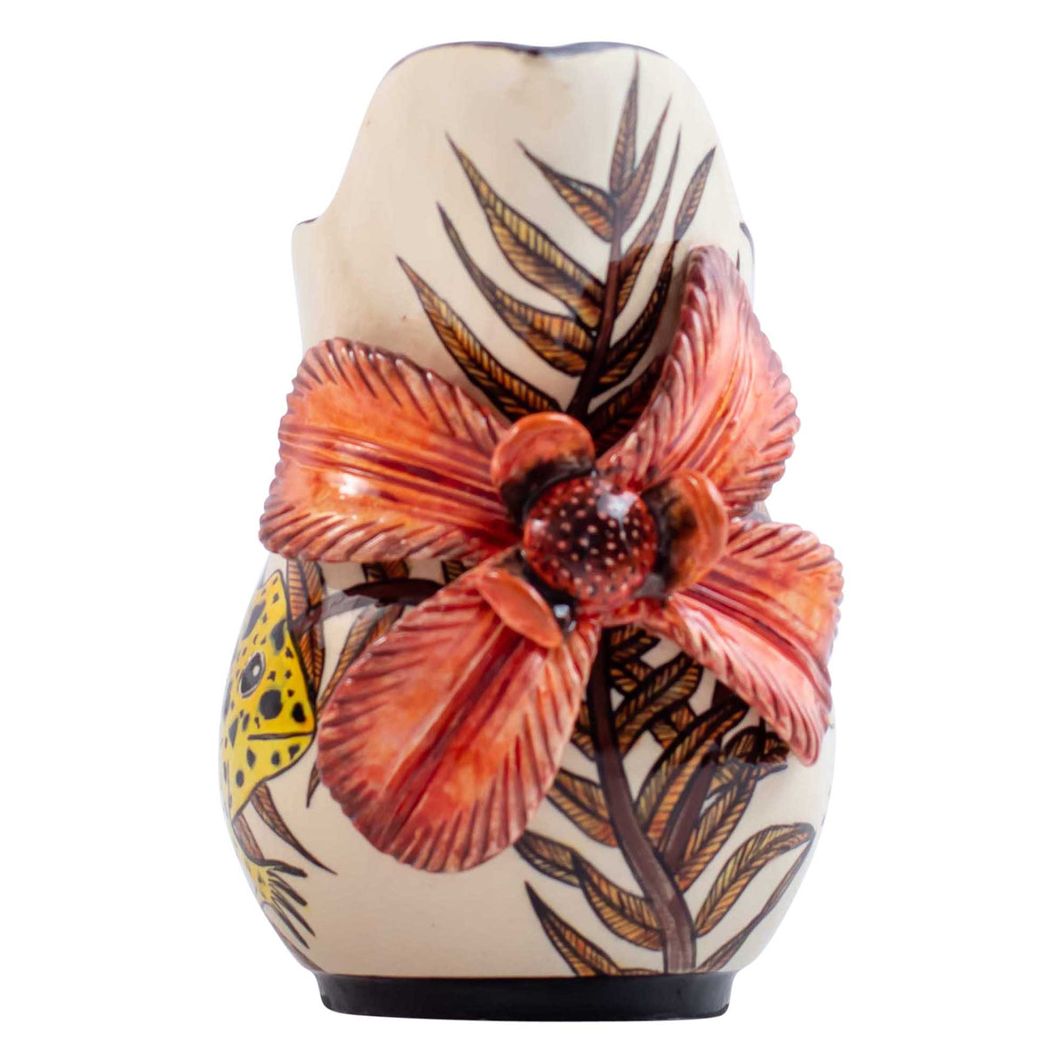 Frog & flower jug
