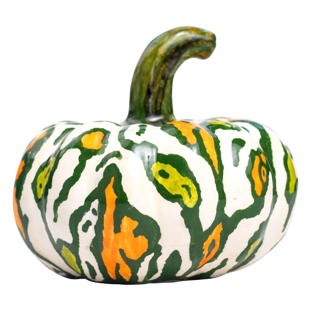 Autumn harvest pumpkin sculpture