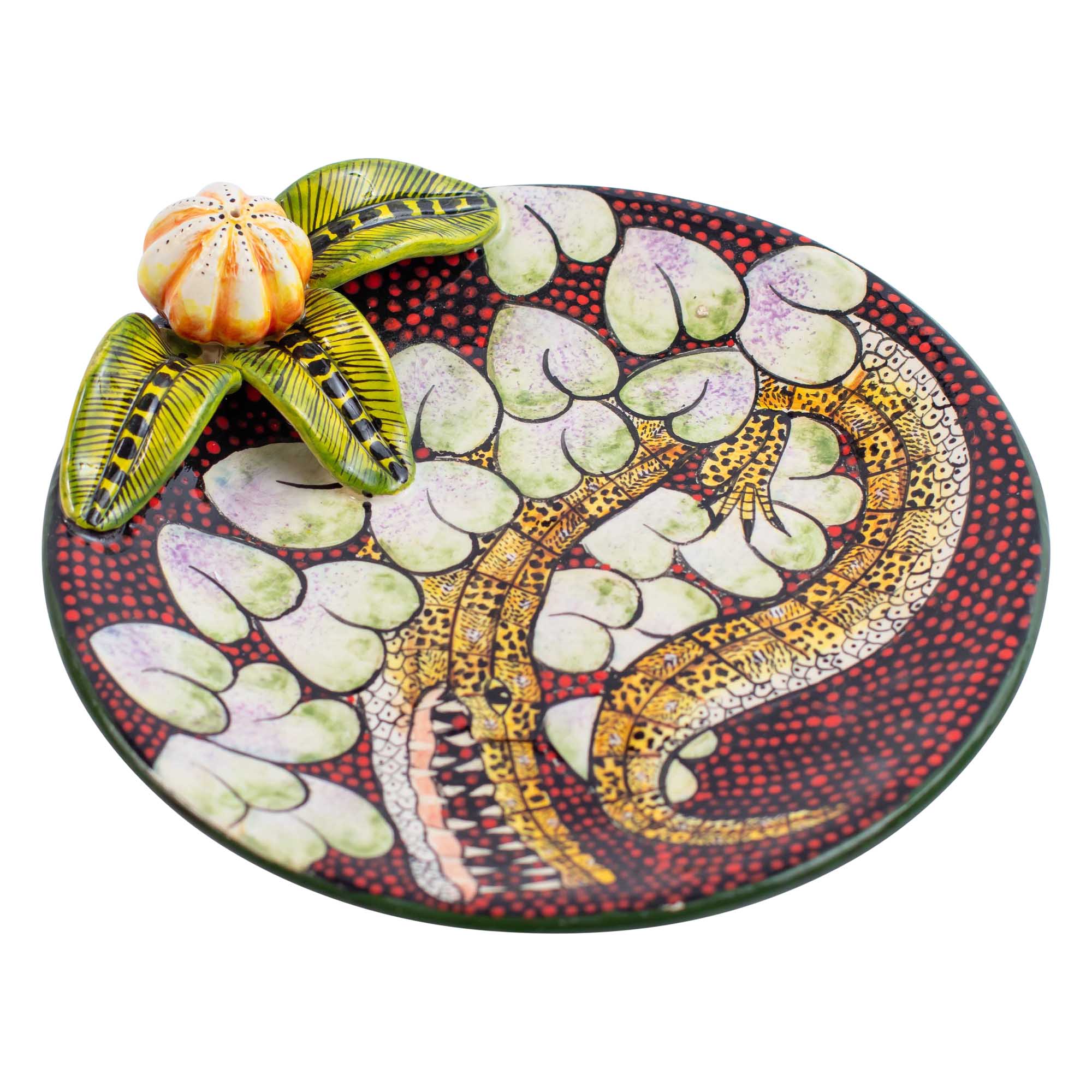 Crocodile coin dish