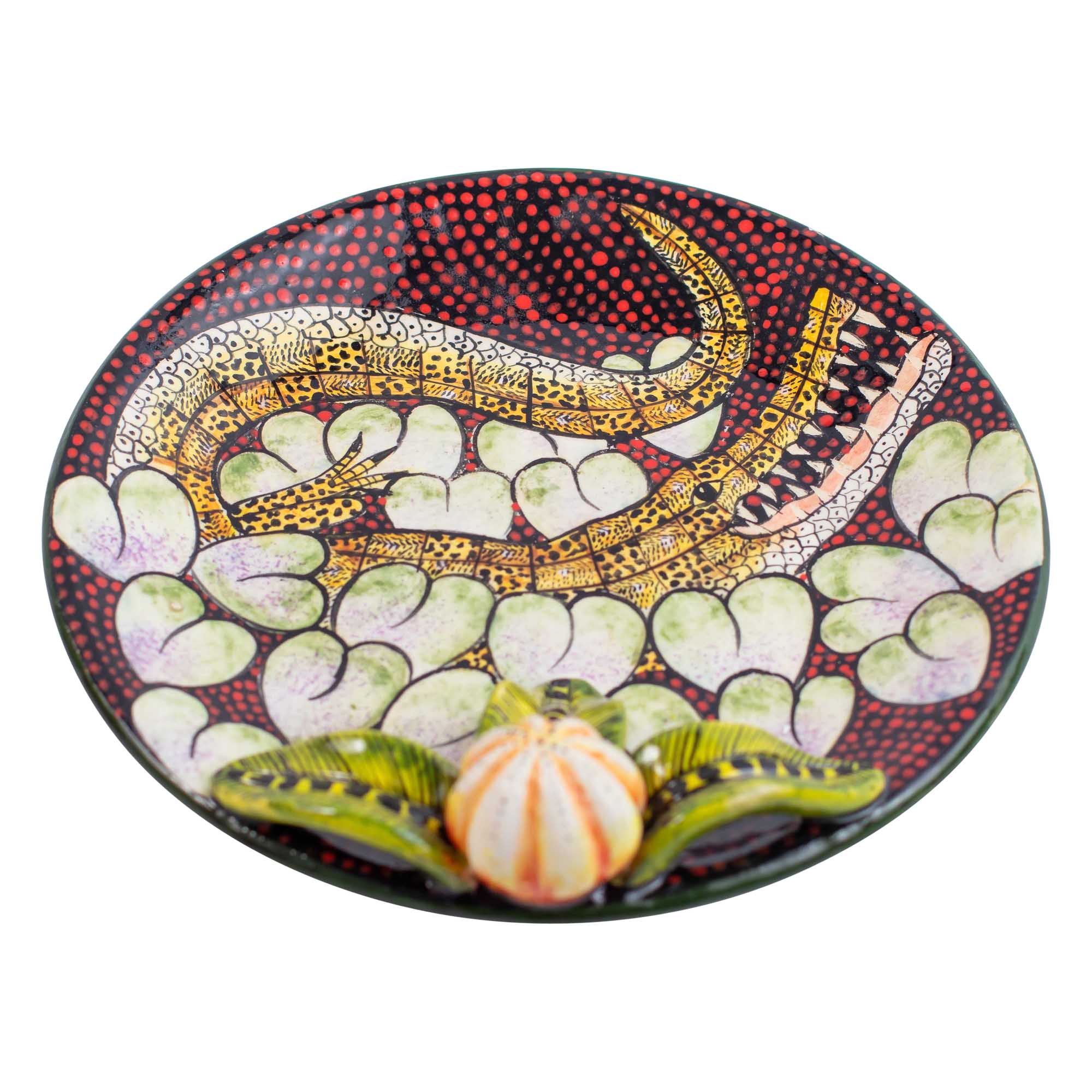 Crocodile coin dish