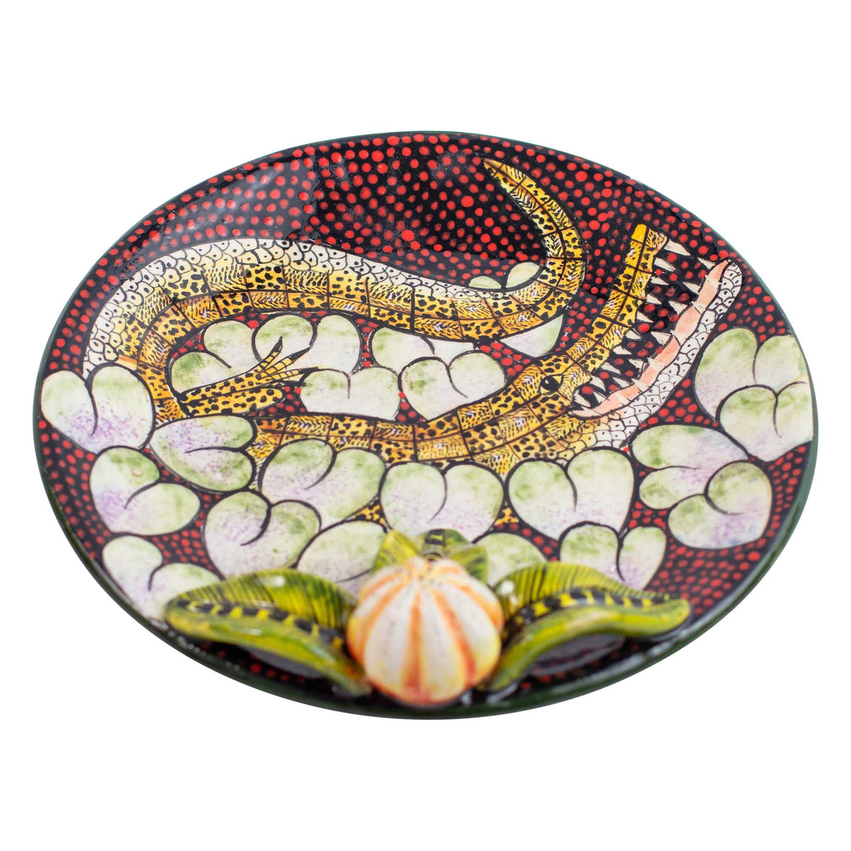 Crocodile coin dish