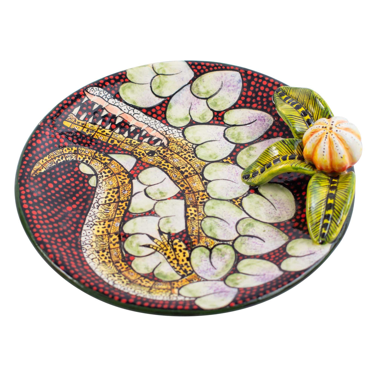 Crocodile coin dish