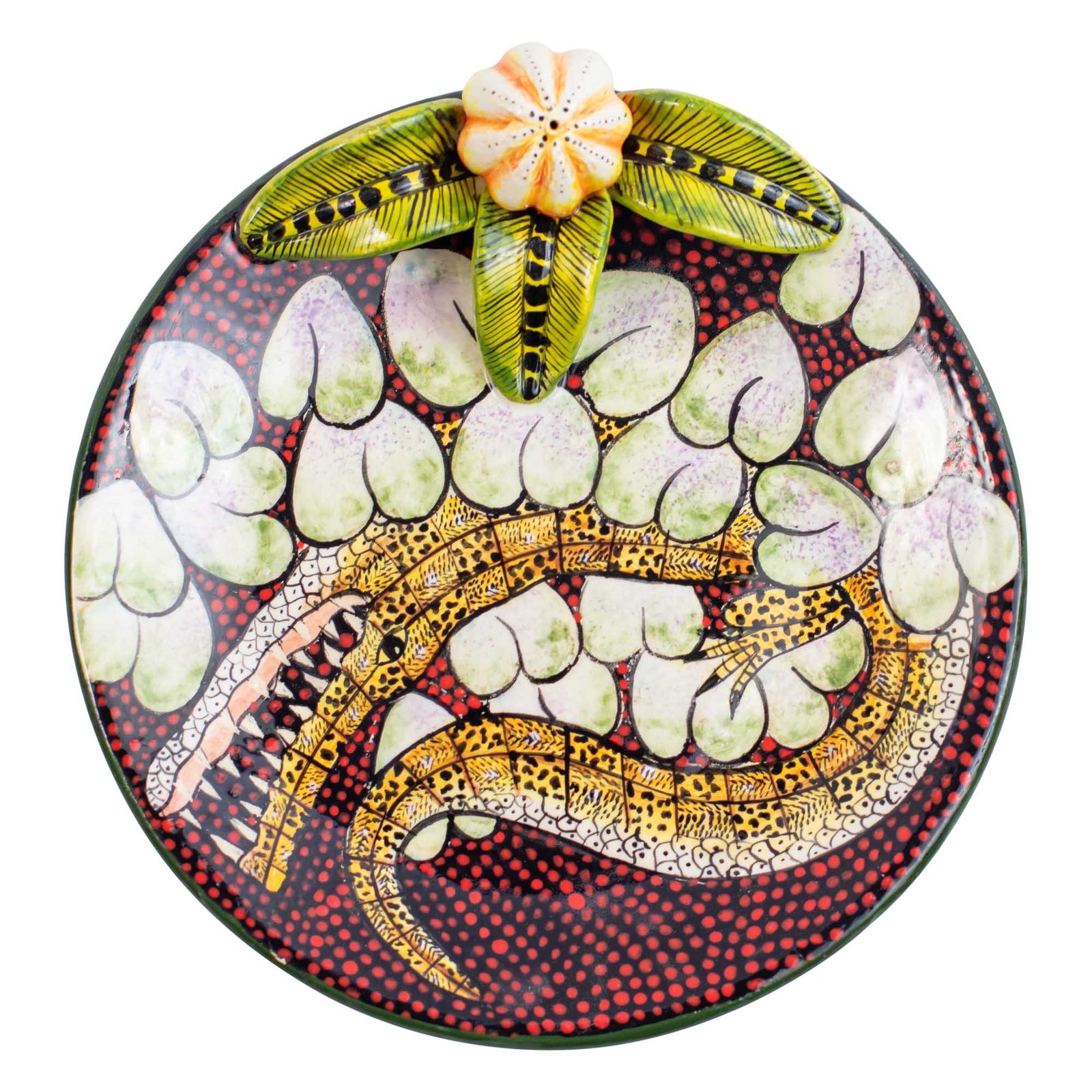 Crocodile coin dish