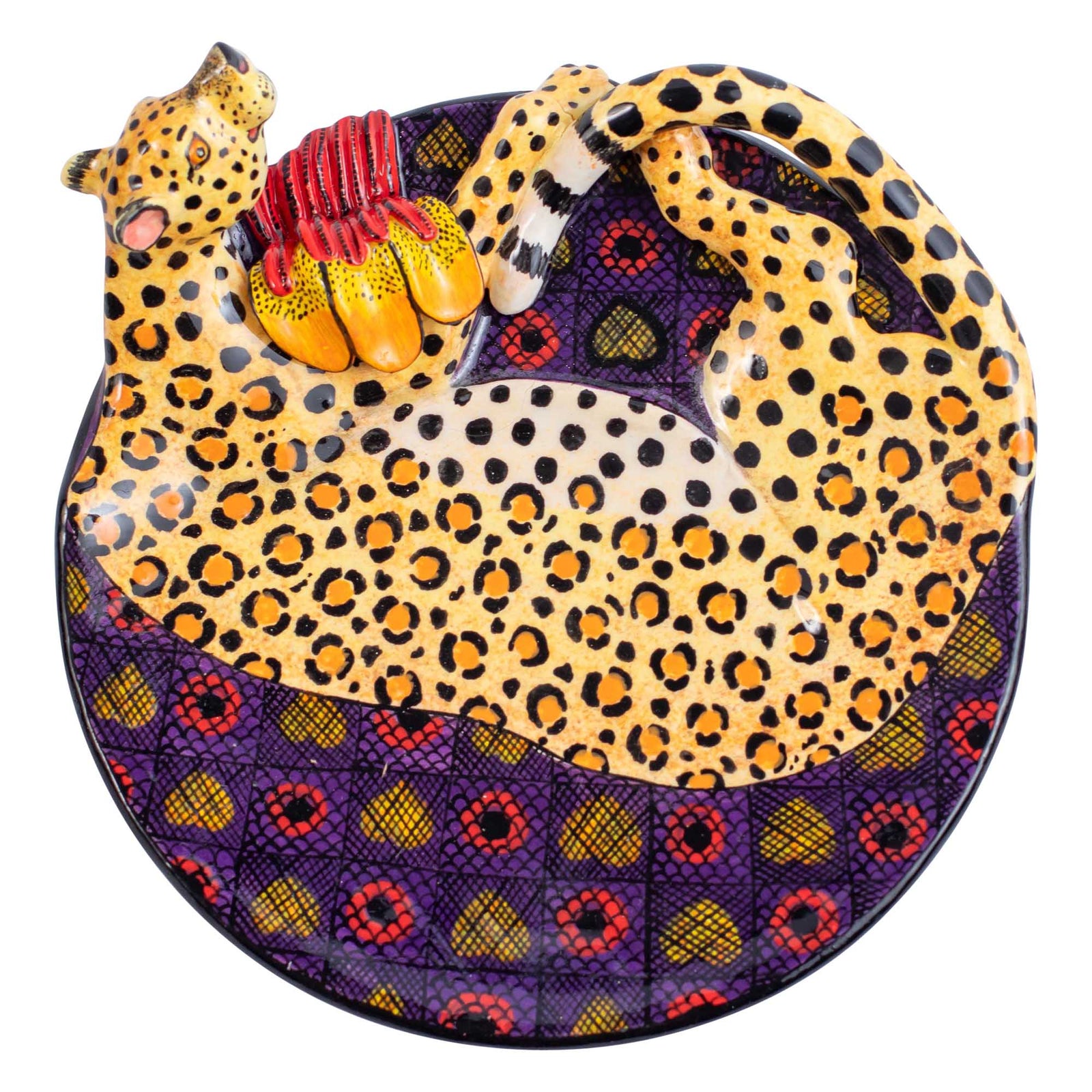 Leopard coin dish