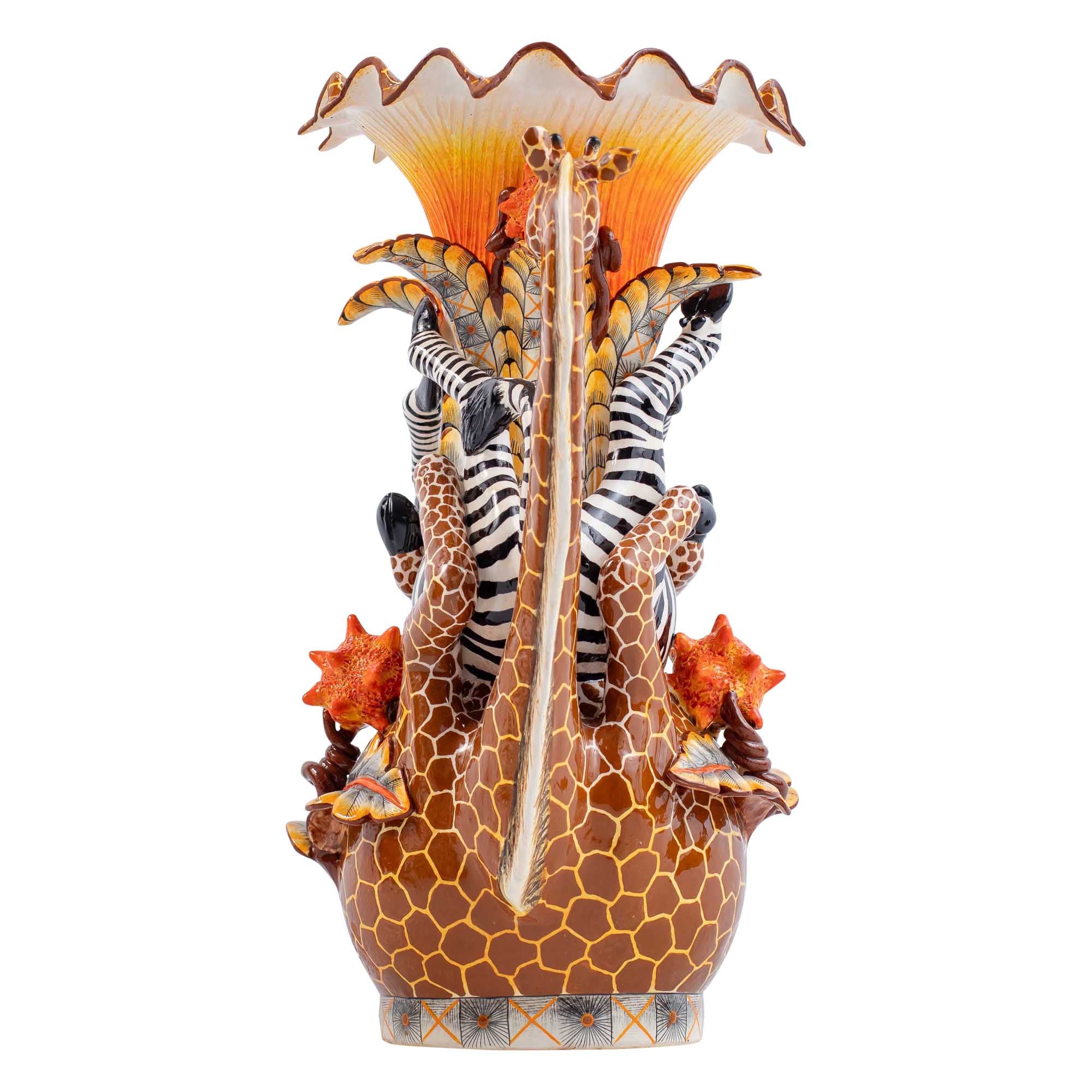 Giraffe & flower vase
