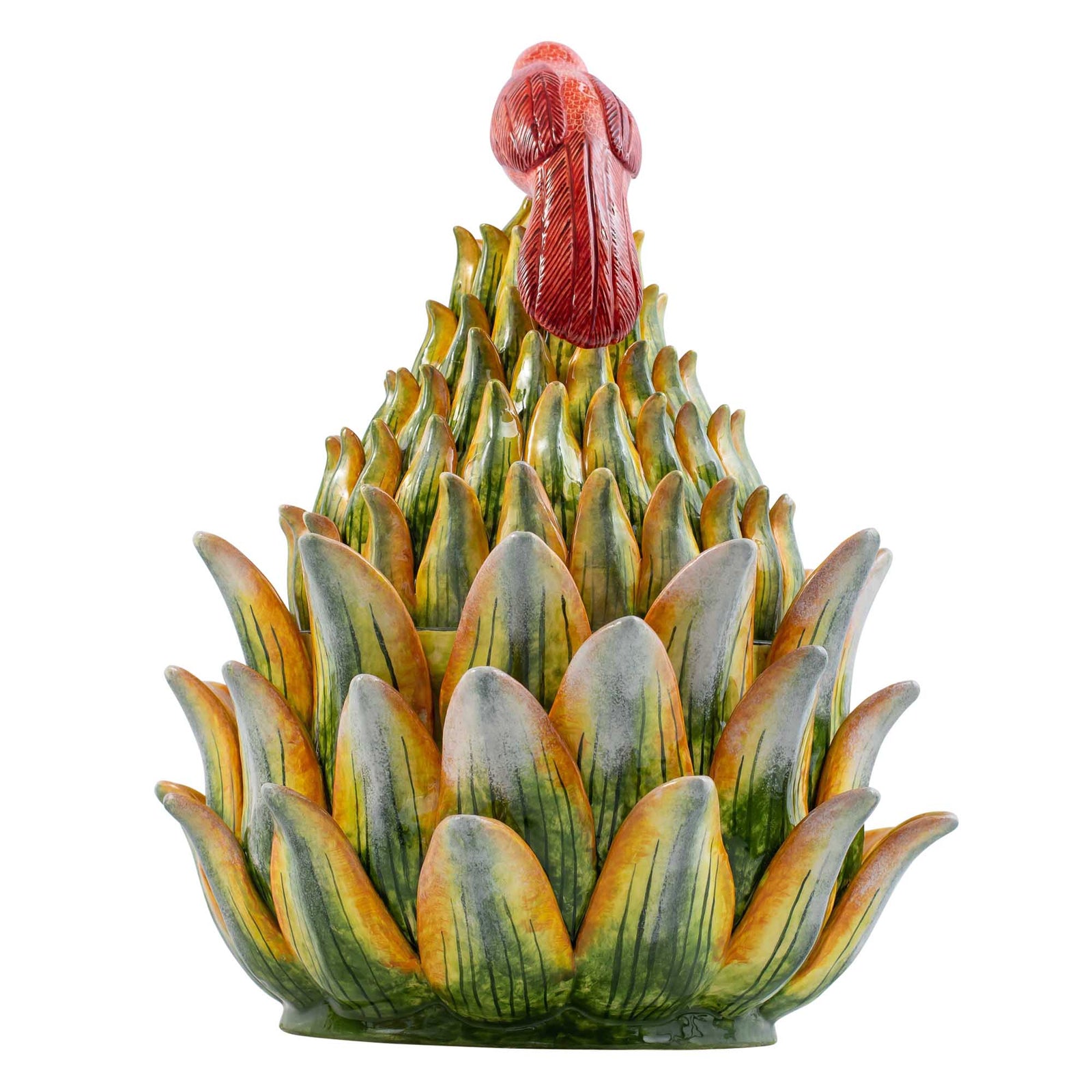 Sunbird on protea tureen