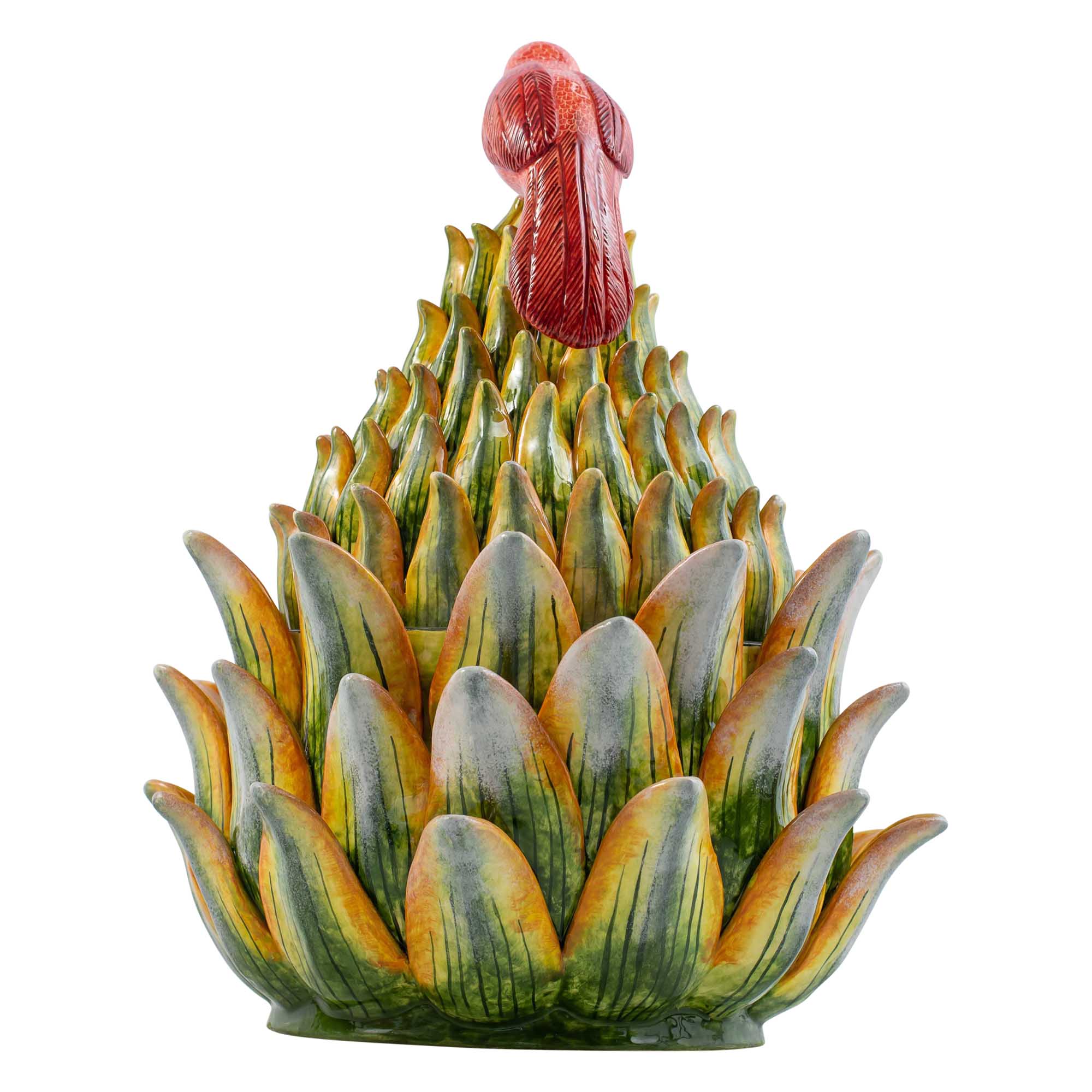 Sunbird on protea tureen