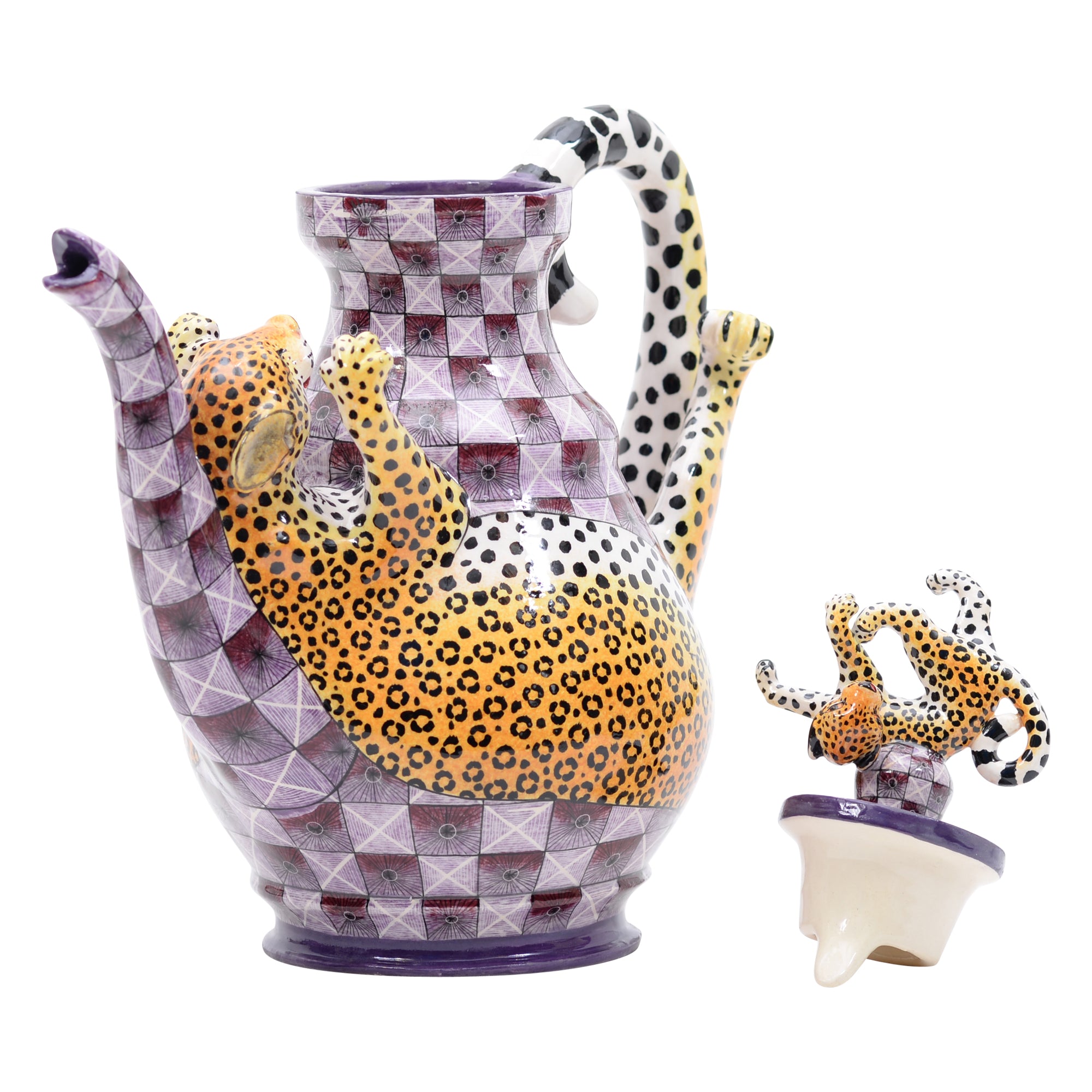 Leopard teapot