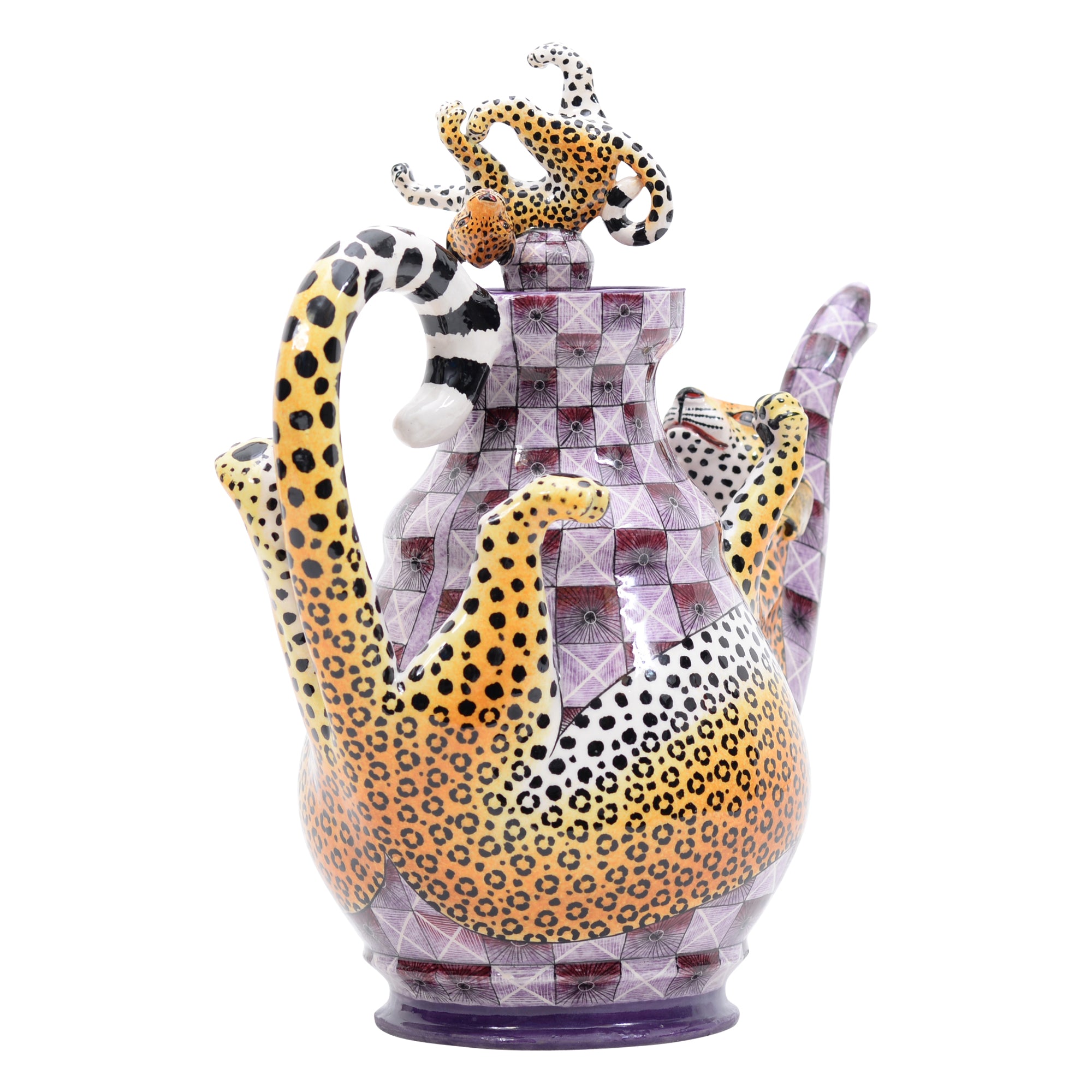 Leopard teapot