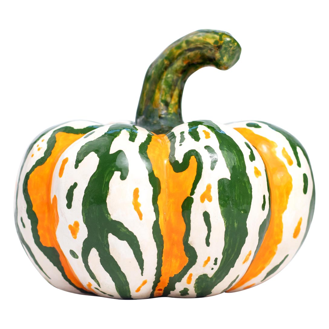 Autumn harvest pumpkin sculpture