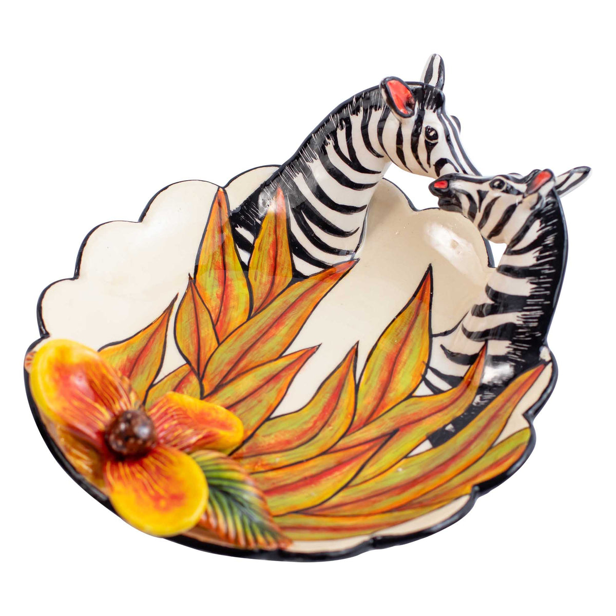 Zebra coin dish