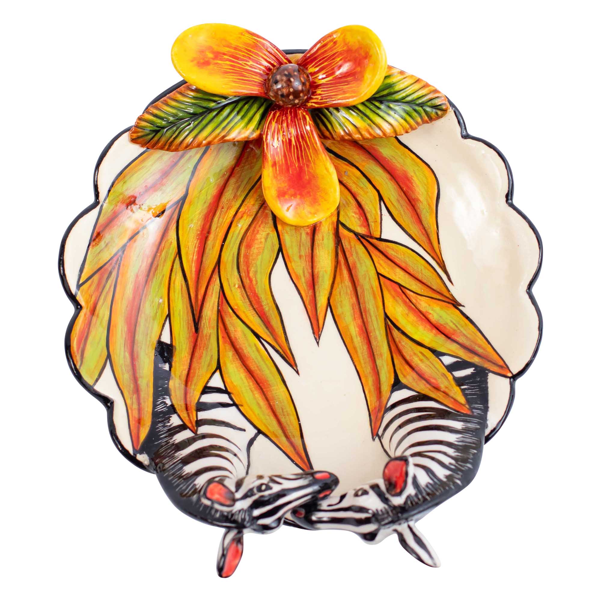 Zebra coin dish