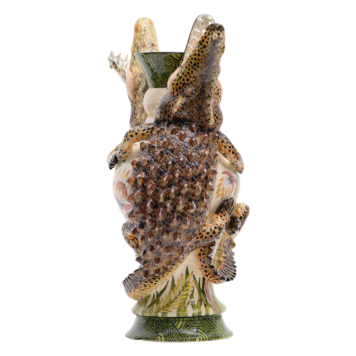 Crocodile vase