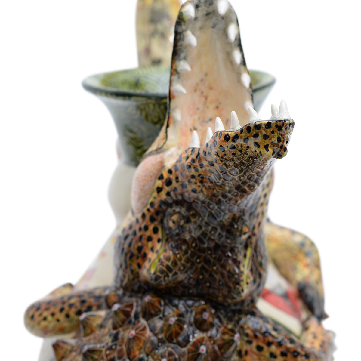 Crocodile vase