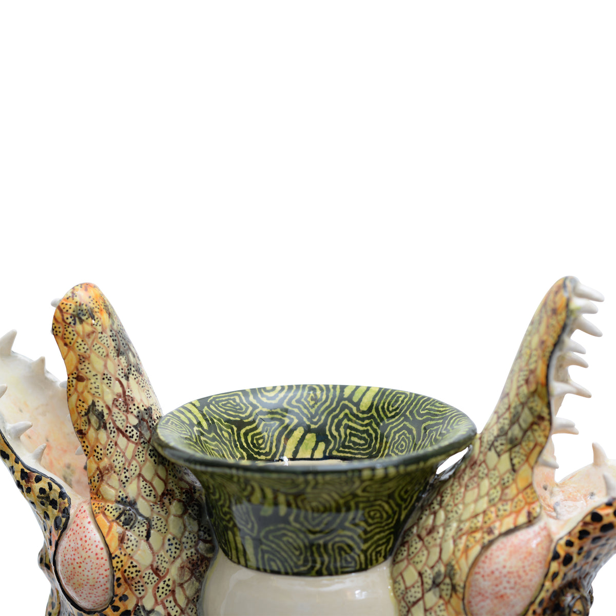 Crocodile vase