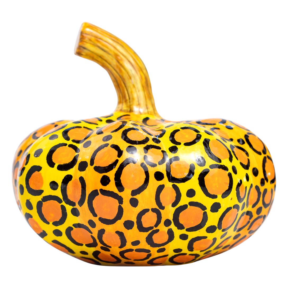 Safari cheetah pumpkin scupture