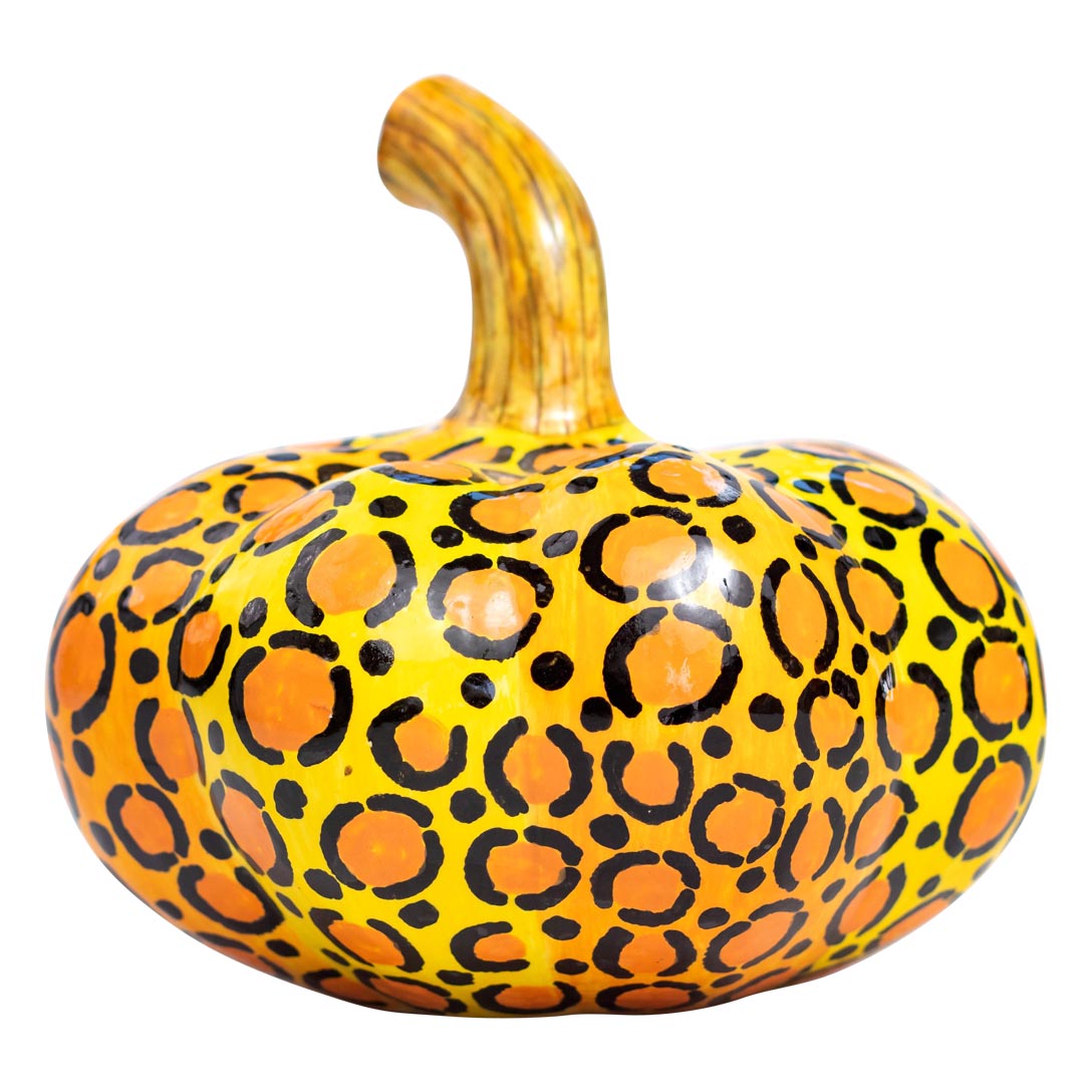 Safari cheetah pumpkin scupture