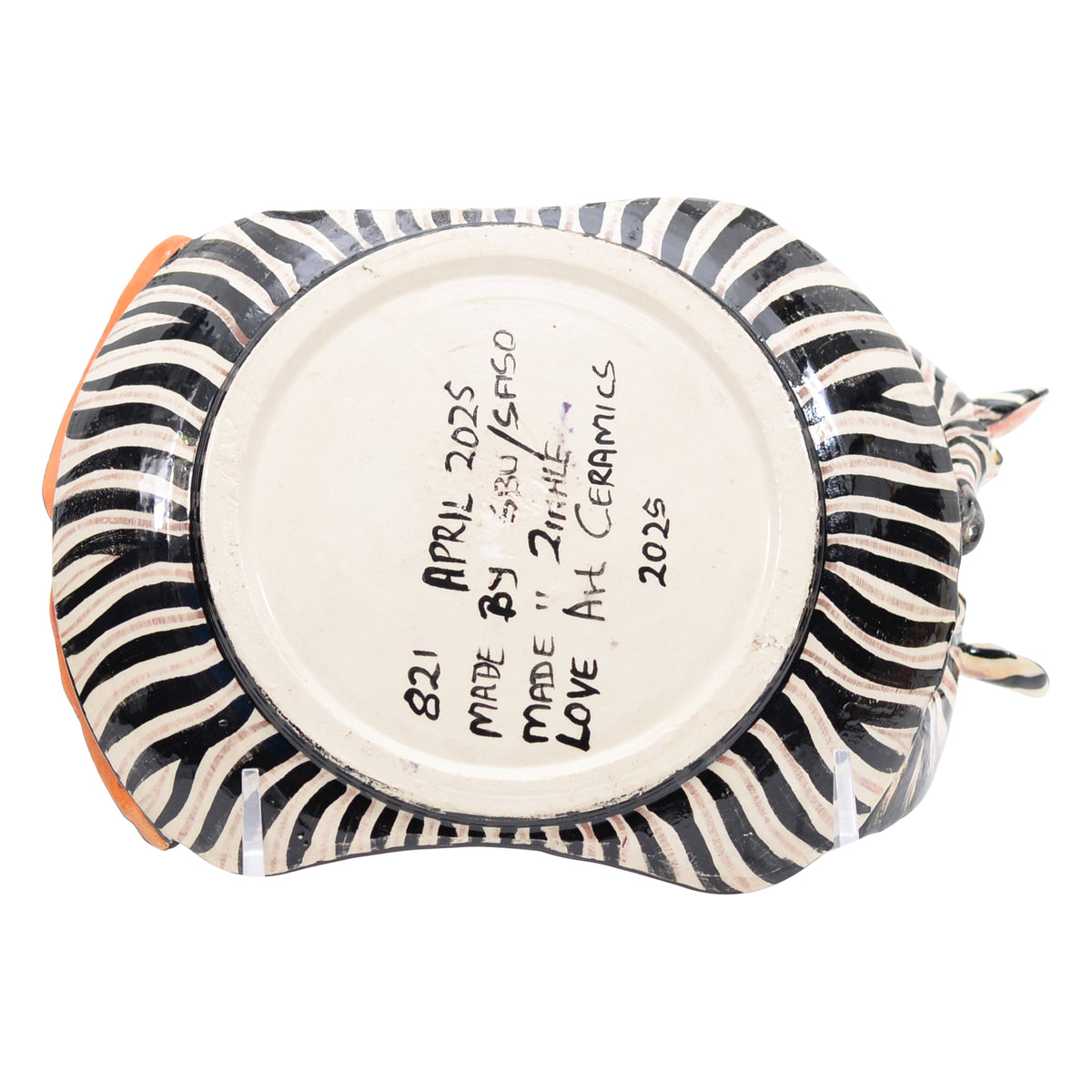Zebra coin dish