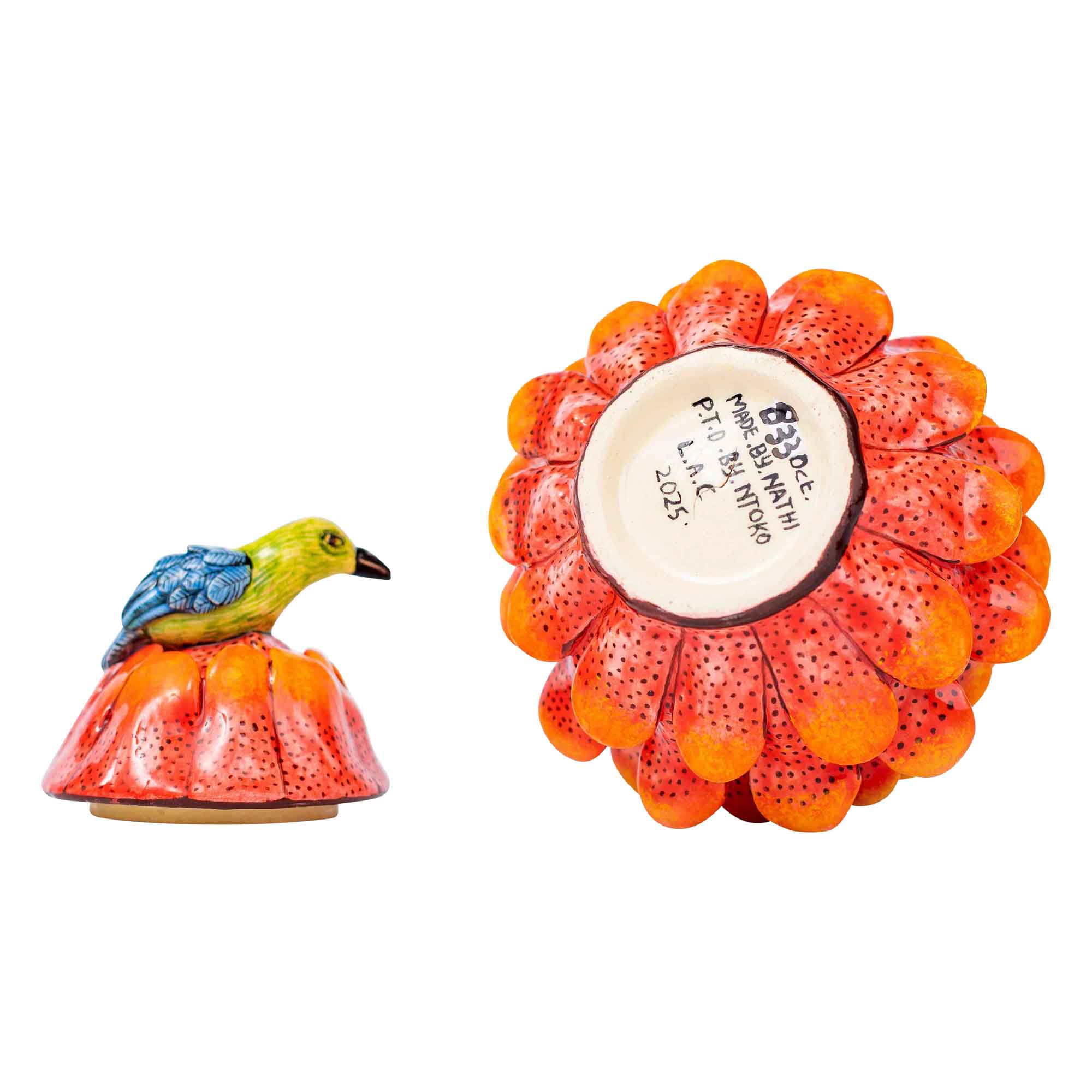 Love bird & succulent jewelry box