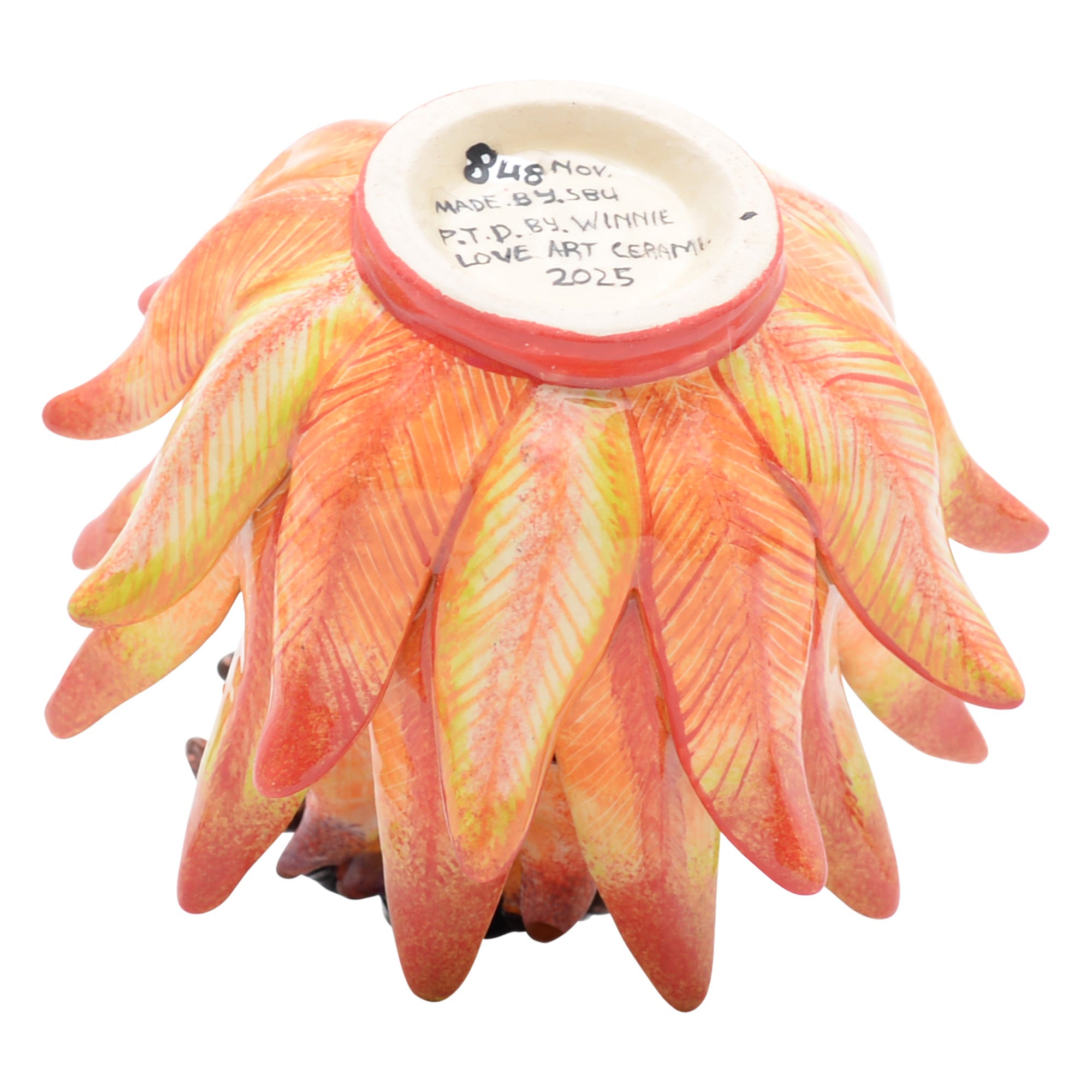 Protea & chameleon jewelry box