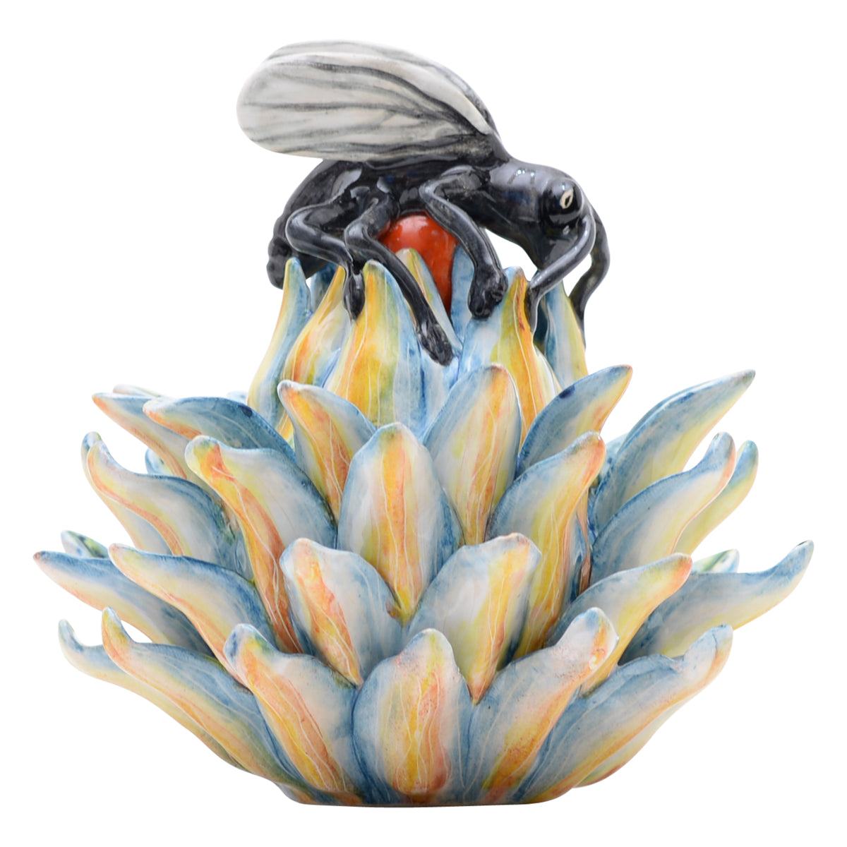 Protea & bee jewelry box