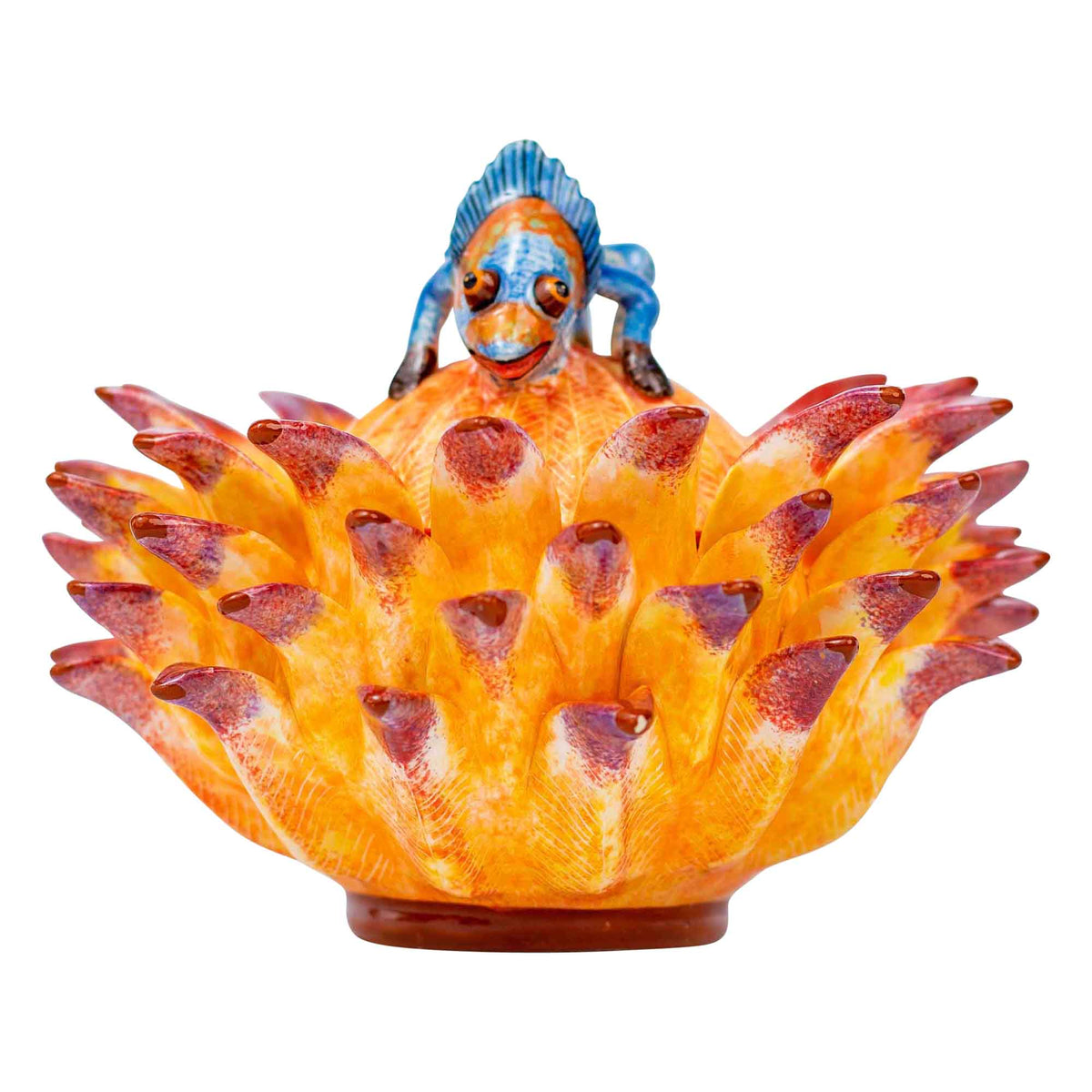 Protea & chameleon jewelry box