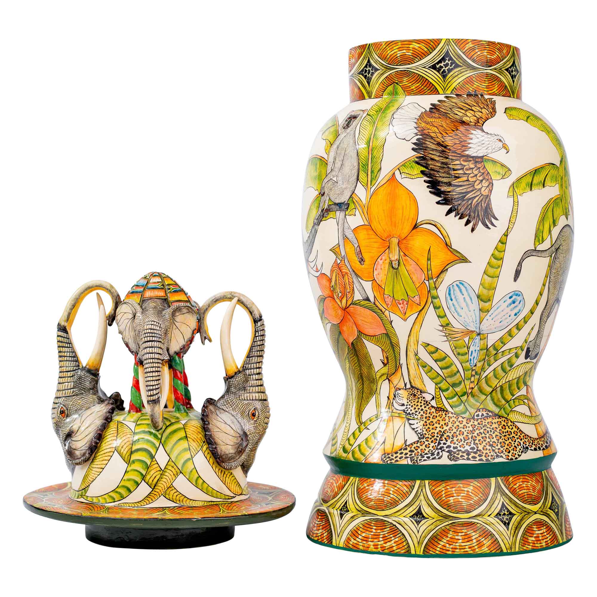 Elephant urn