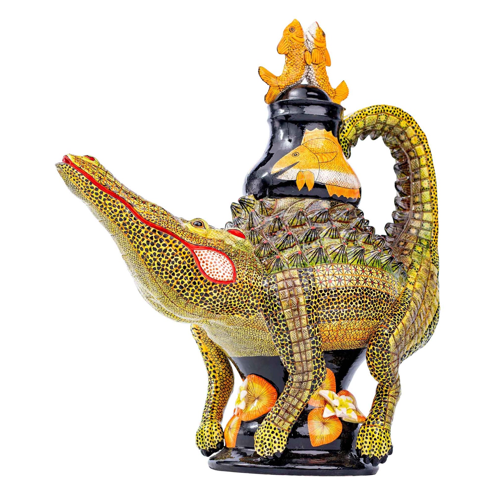 Crocodile teapot
