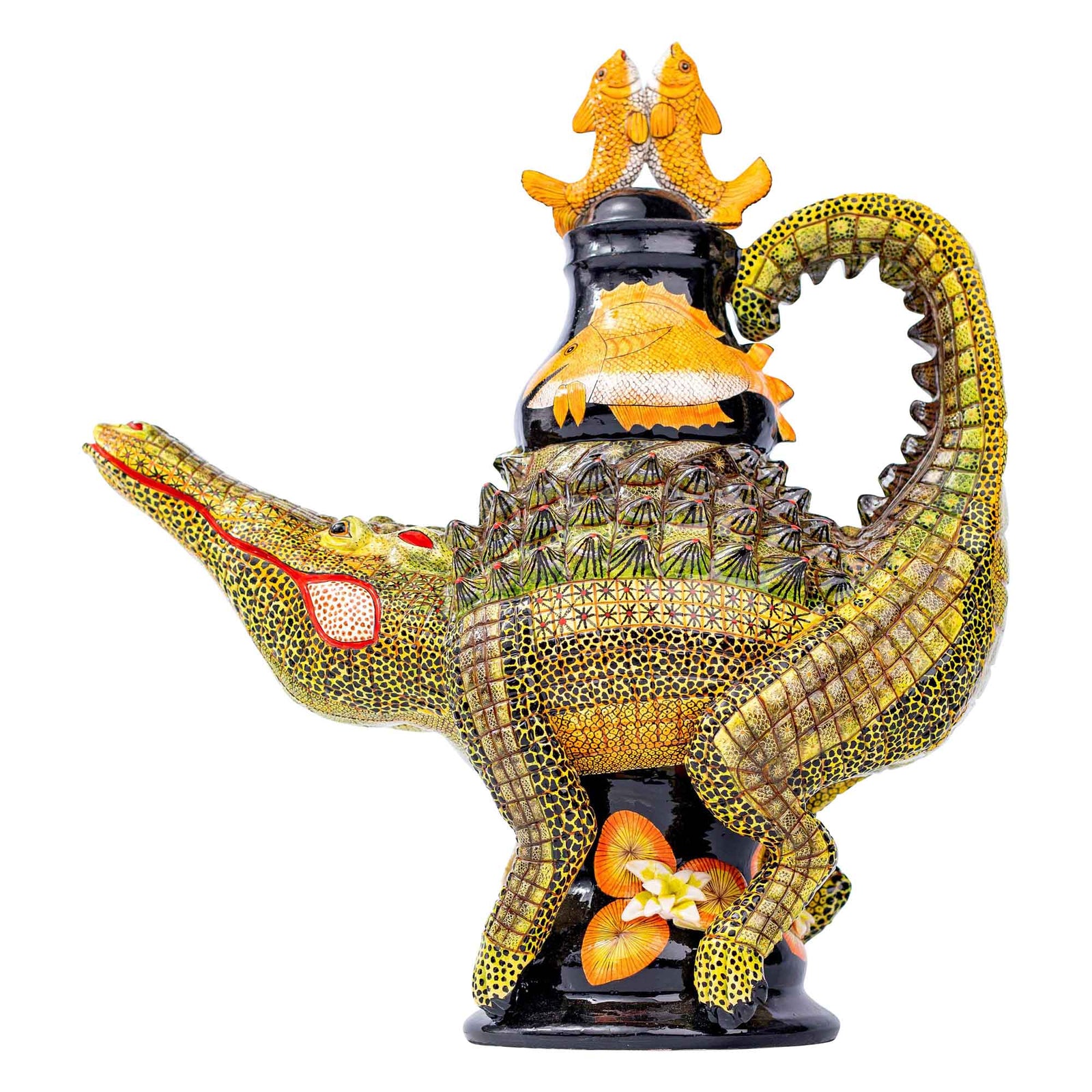 Crocodile teapot
