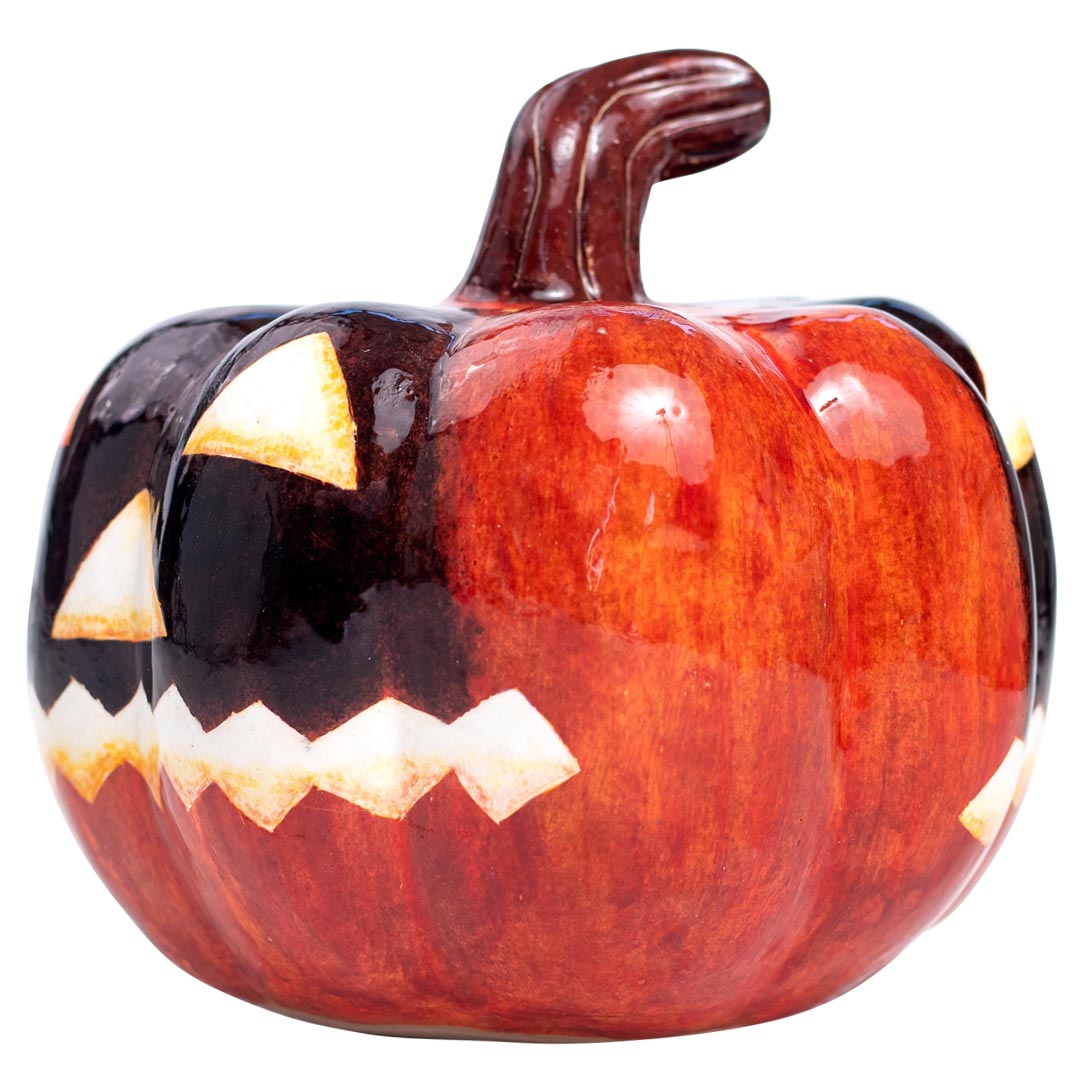 Halloween pumpkin sculpture