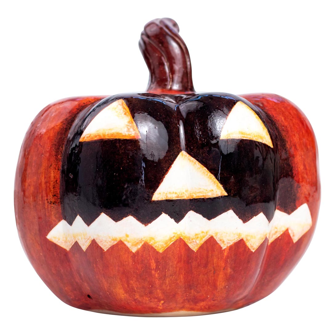 Halloween pumpkin sculpture