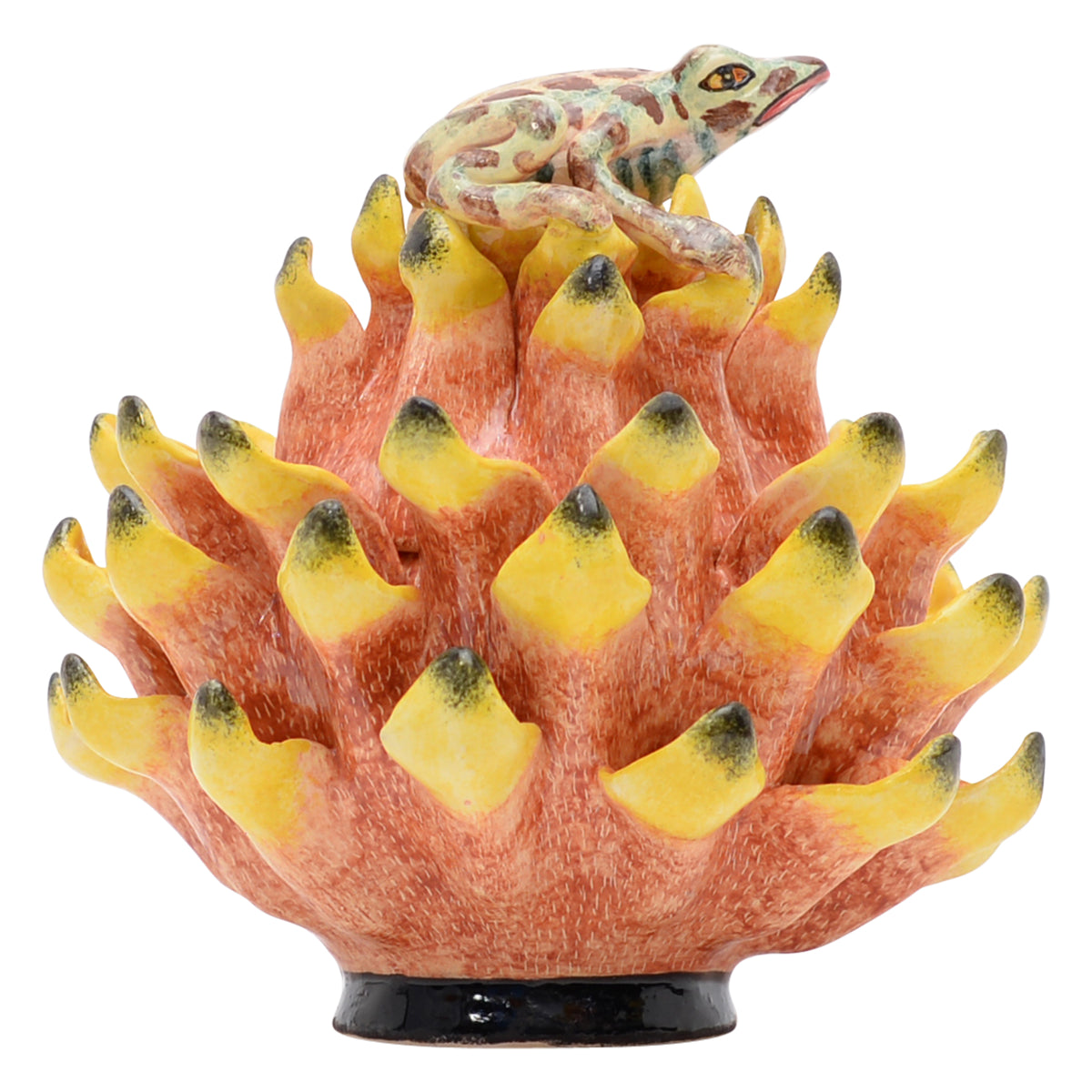 Frog on protea jewelry box