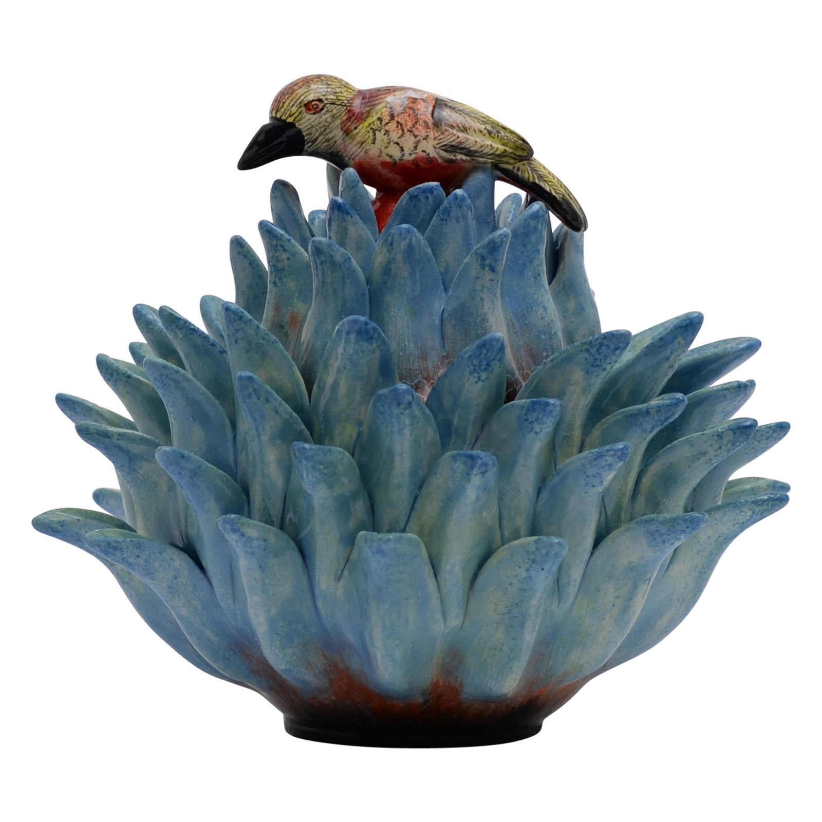 Protea & bird jewelry box