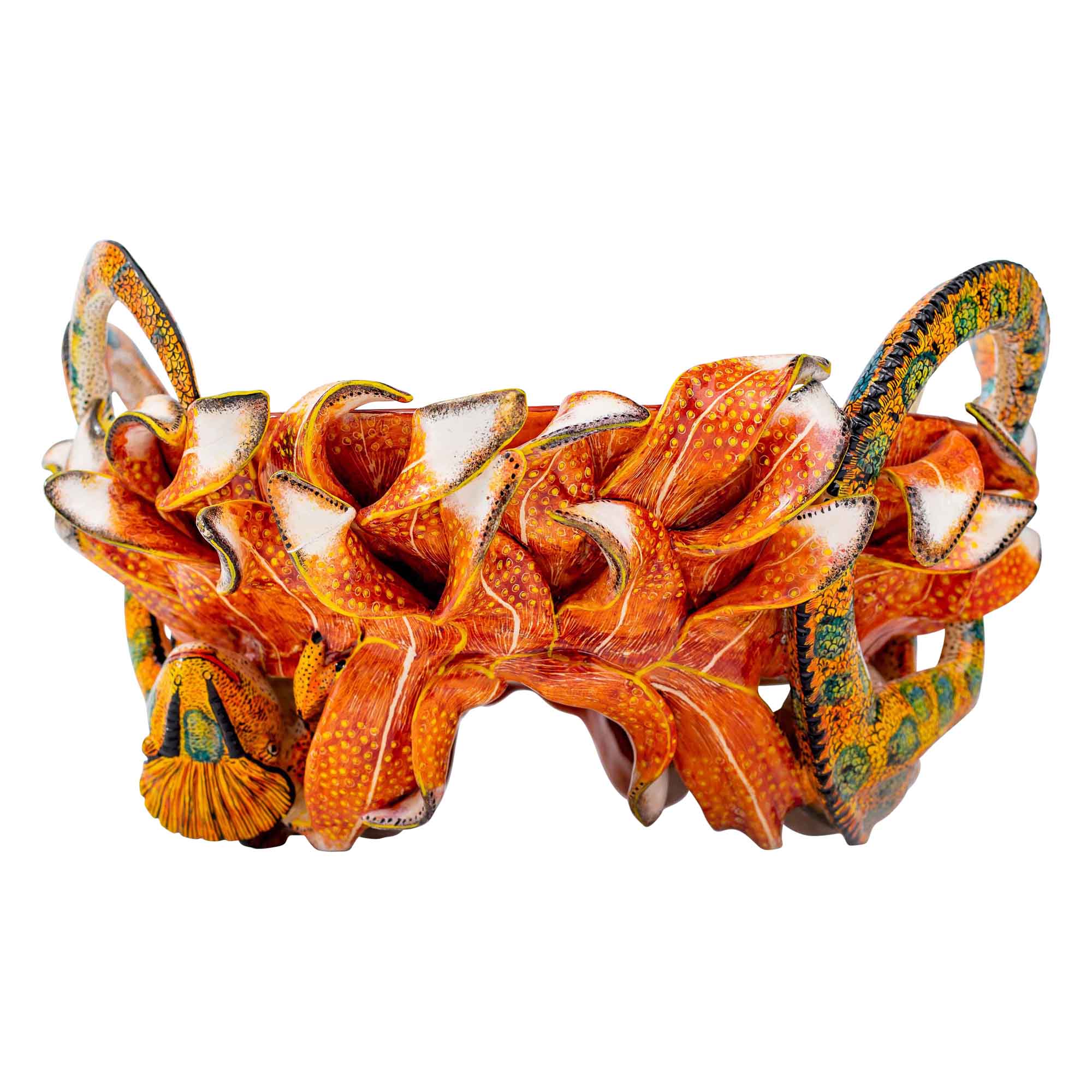 Chameleon & protea bowl