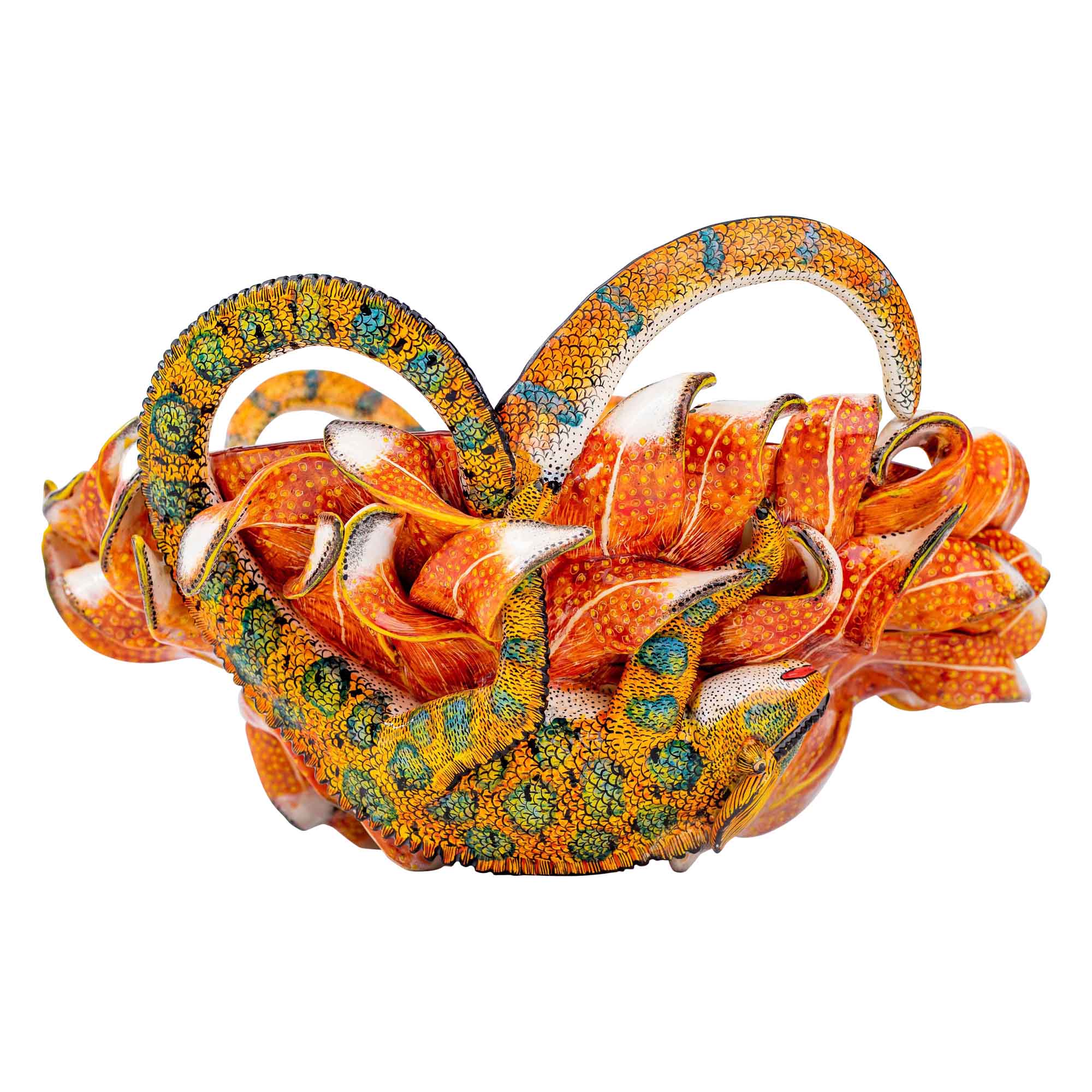 Chameleon & protea bowl