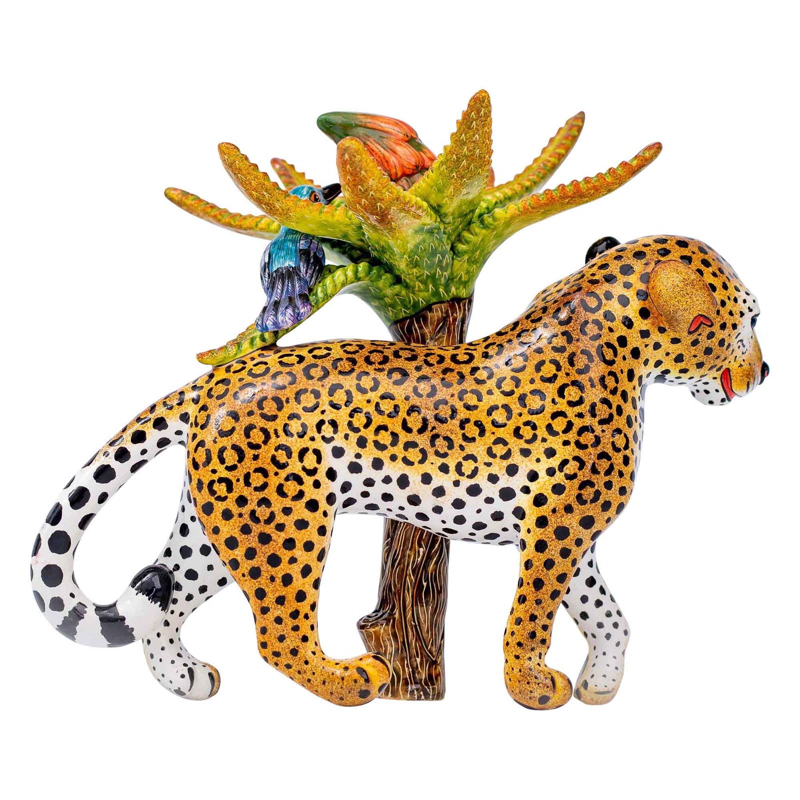 Leopard sculpture