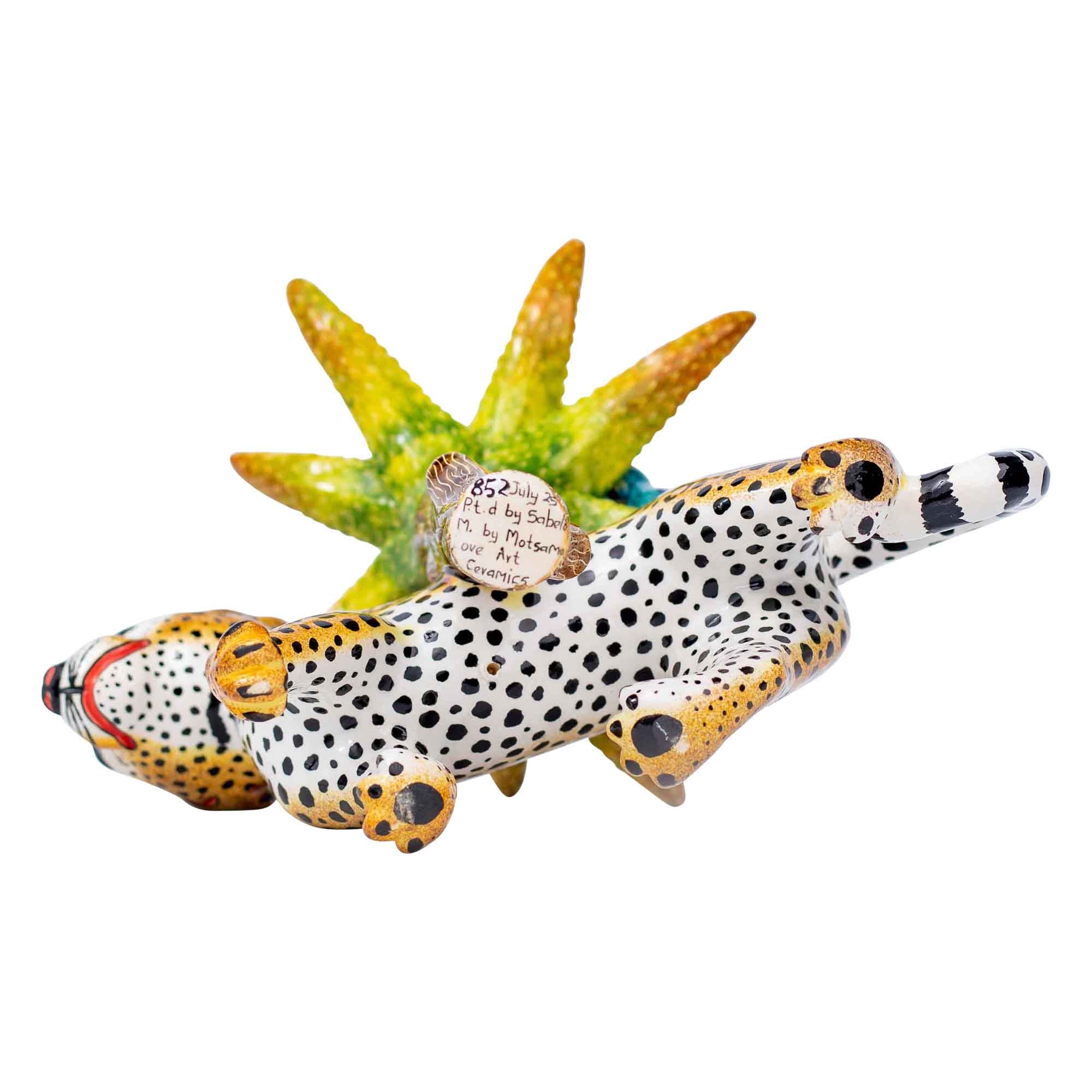 Leopard sculpture