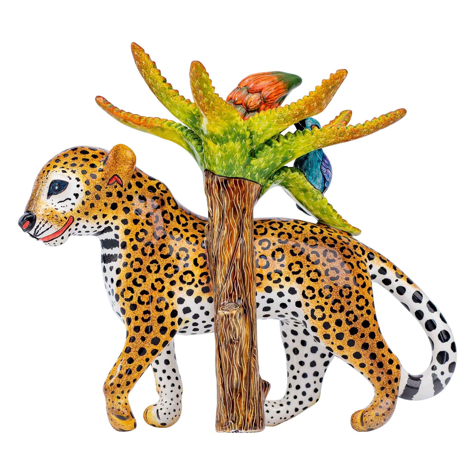 Leopard sculpture