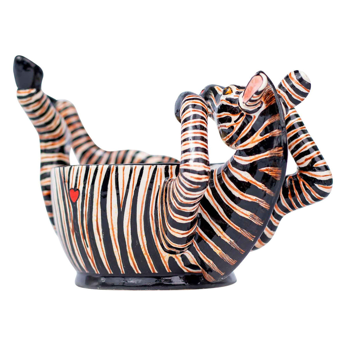Zebra peanut bowl