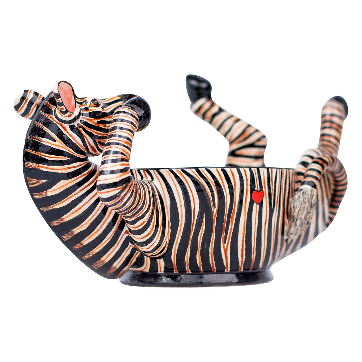 Zebra peanut bowl