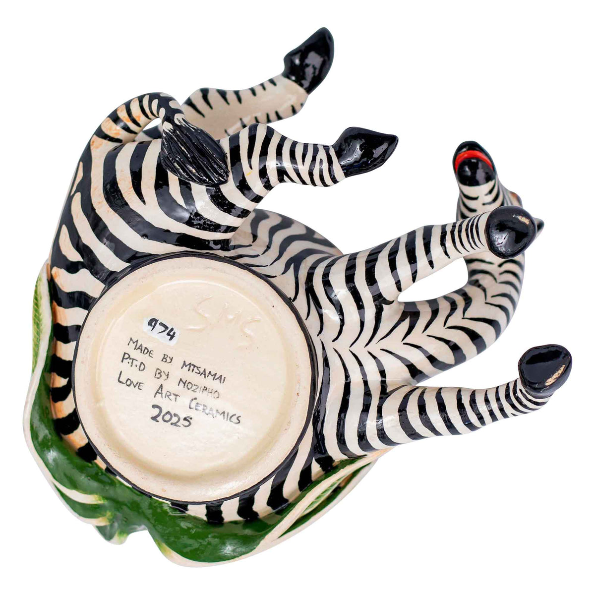Zebra peanut bowl